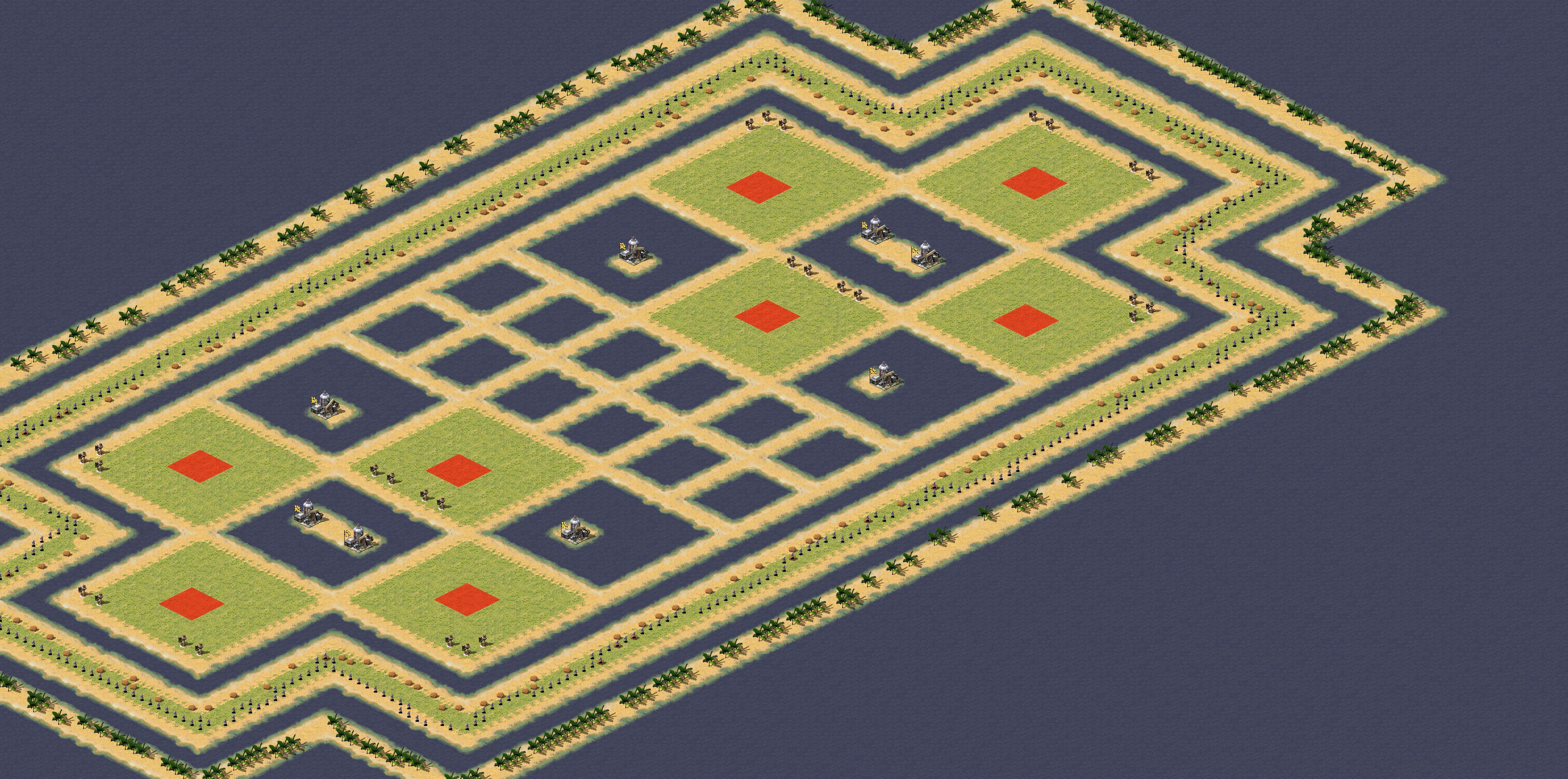 Rendered map: 观战4v4