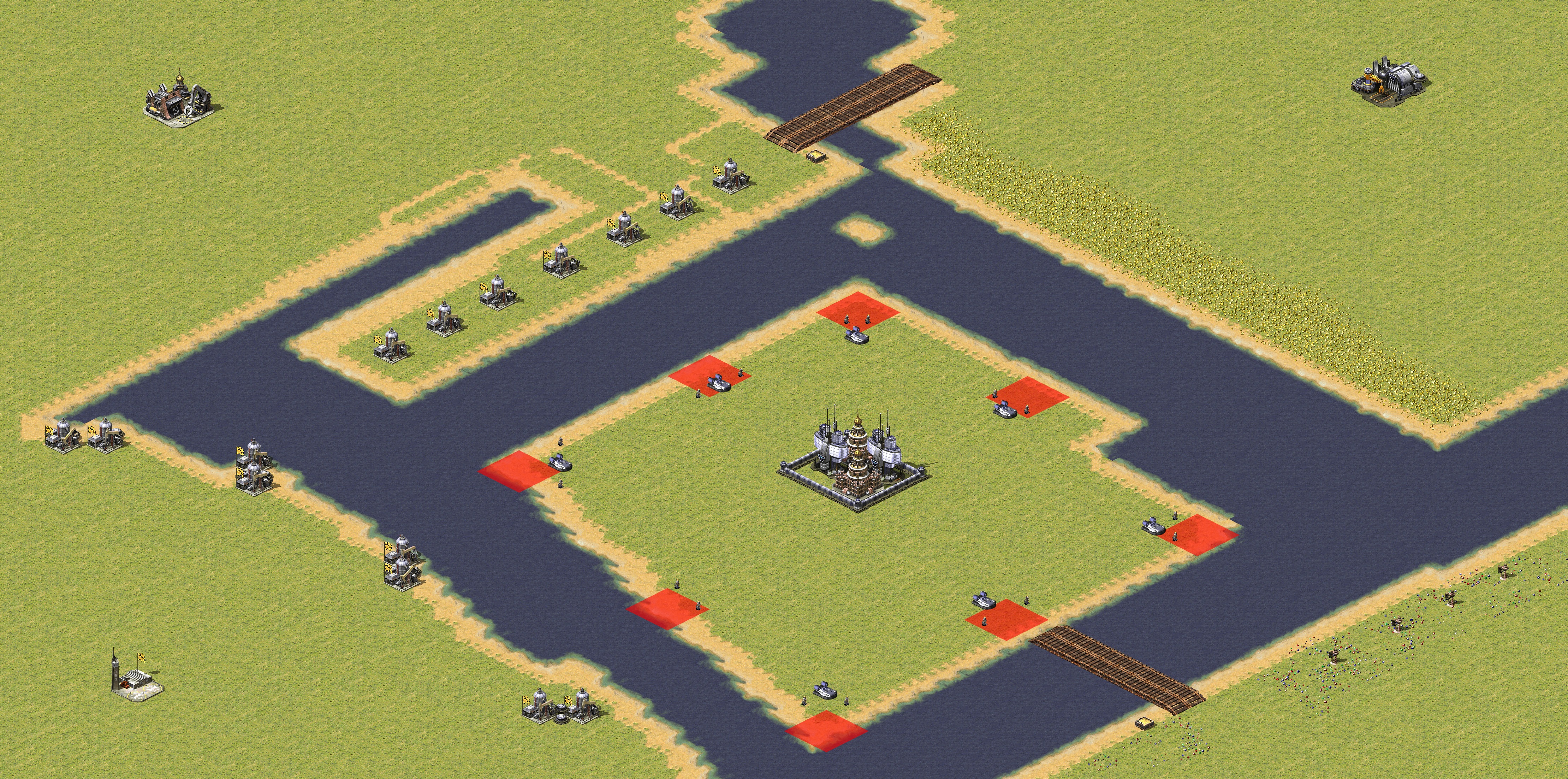 Rendered map: Two Tanks Per Player