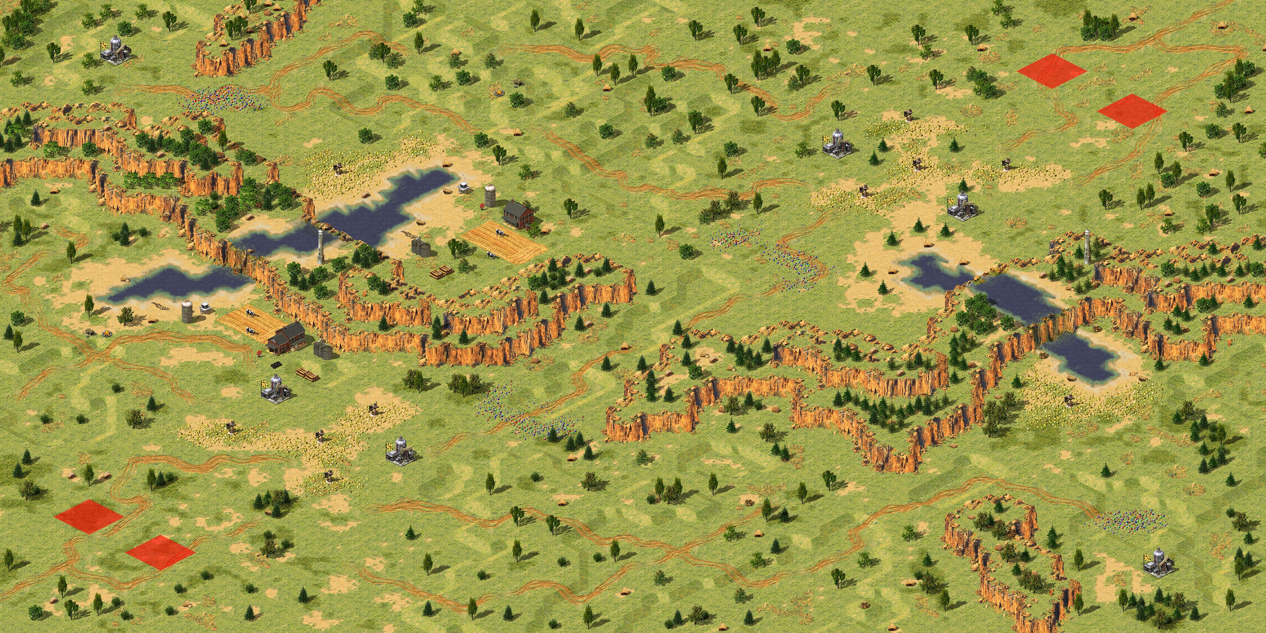 Rendered map: Narrow Valley (2-4)