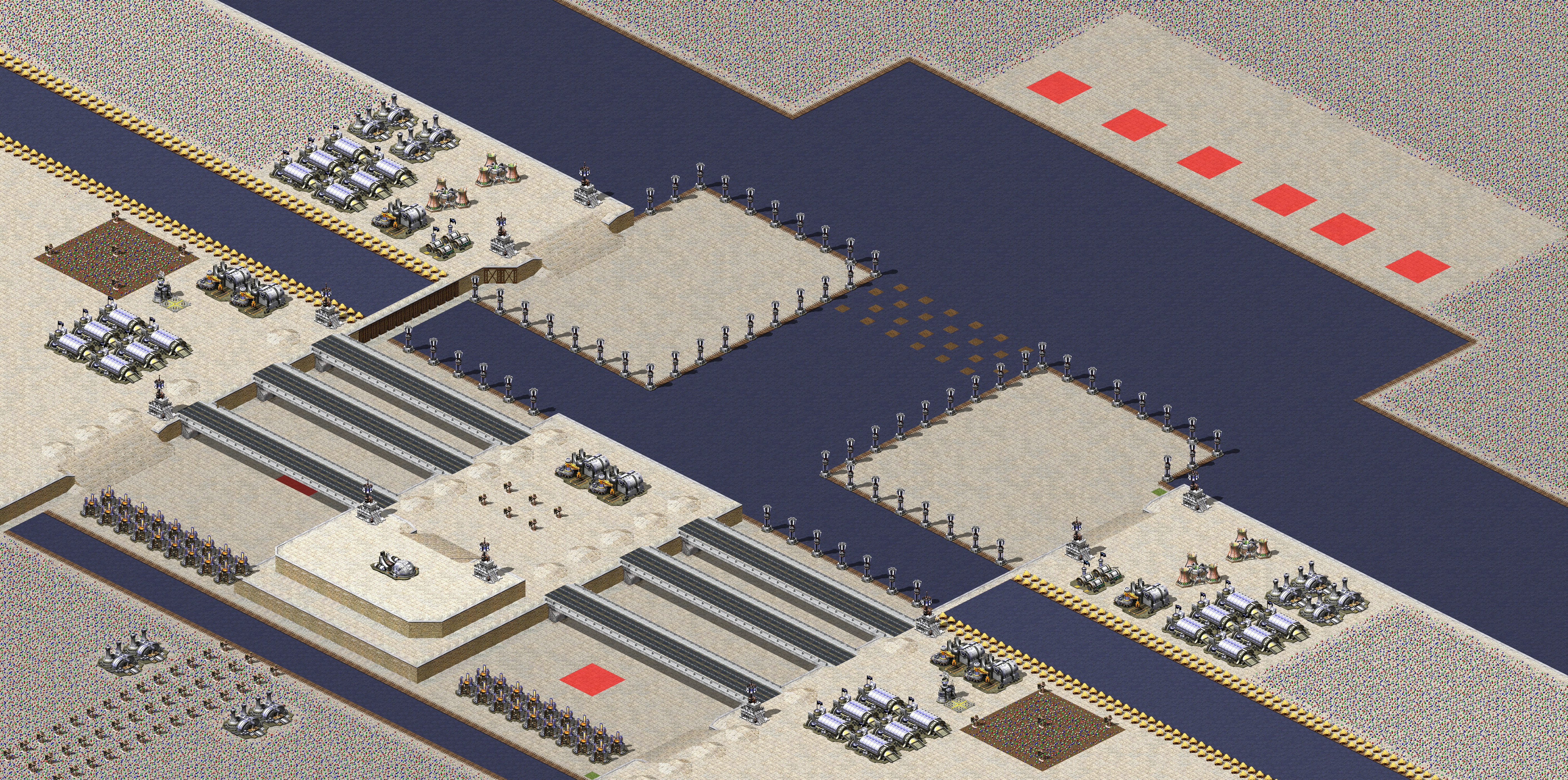Rendered map: 2 France 6 Yuri - 3D Combat Wide Version