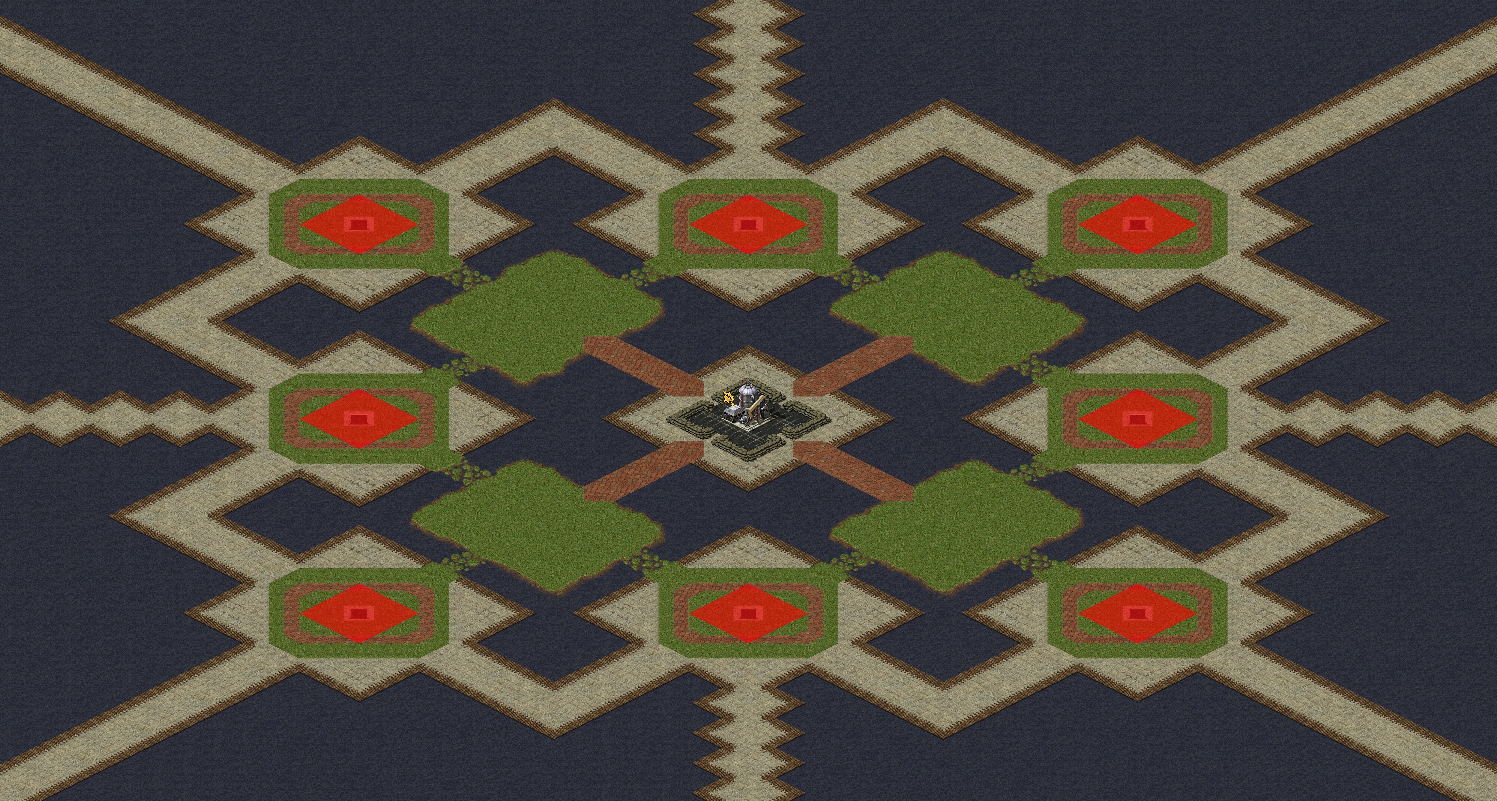 Rendered map: New Land Grab