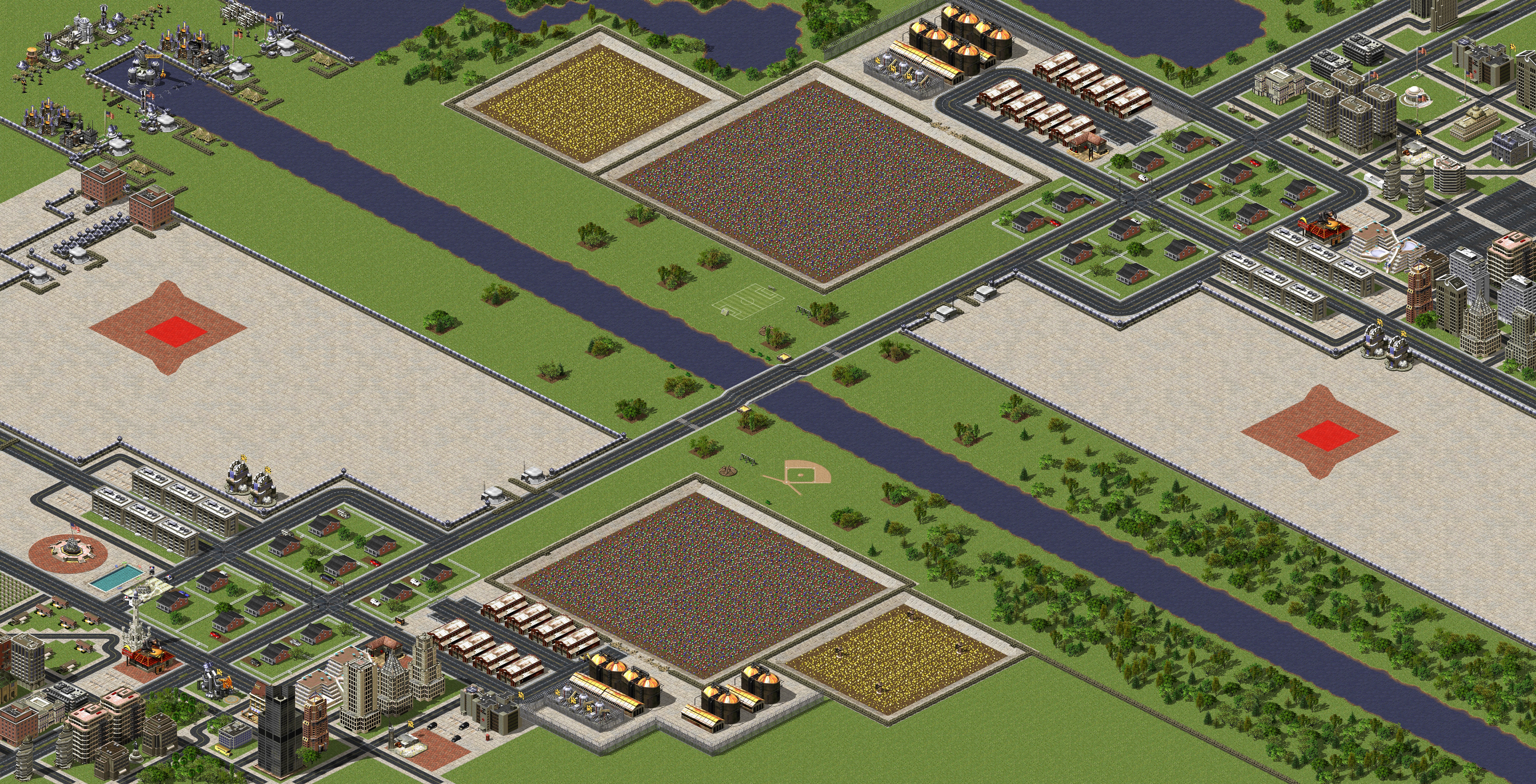 Rendered map: The ghetto
