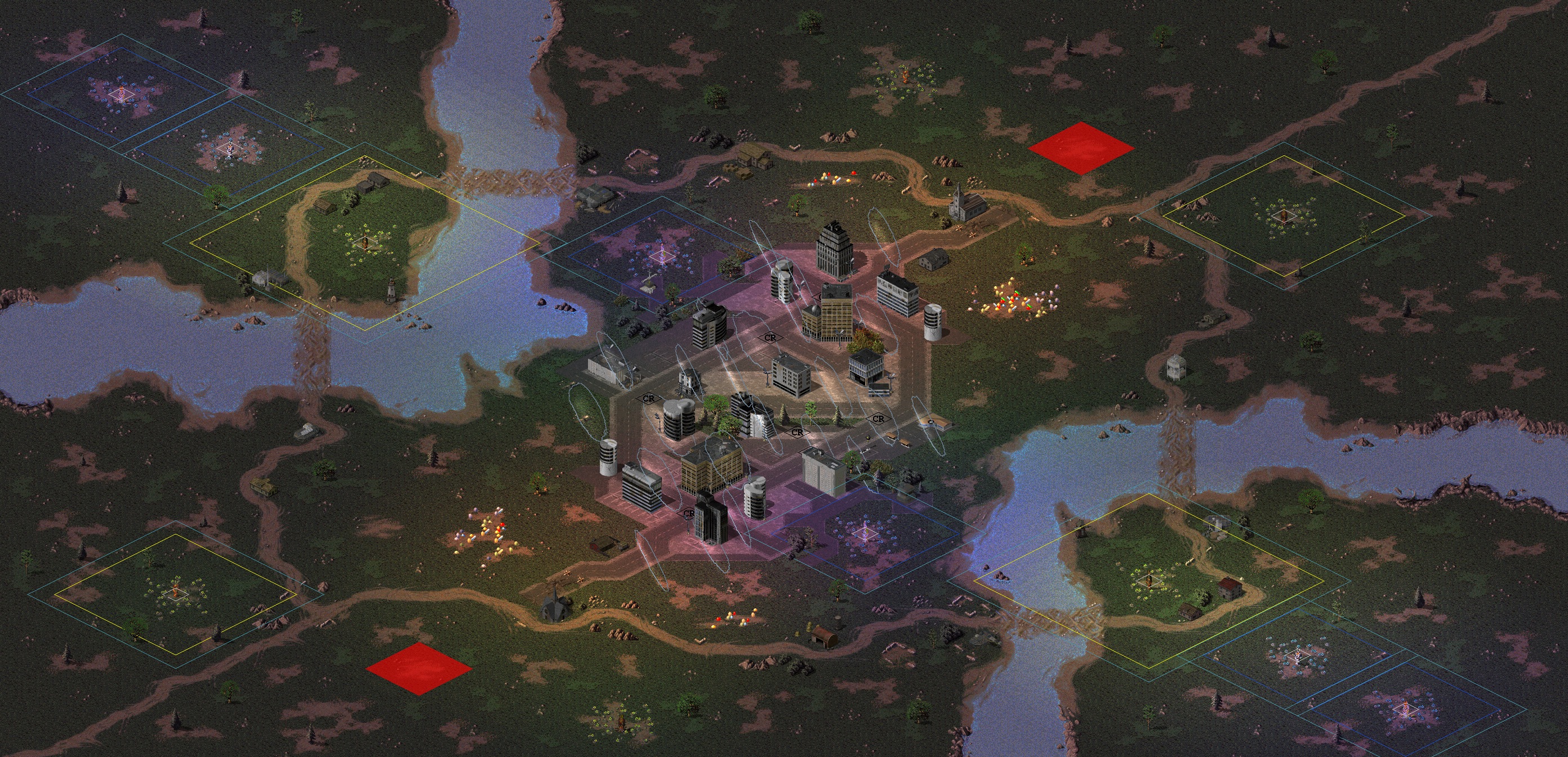 Rendered map: Small Town USA
