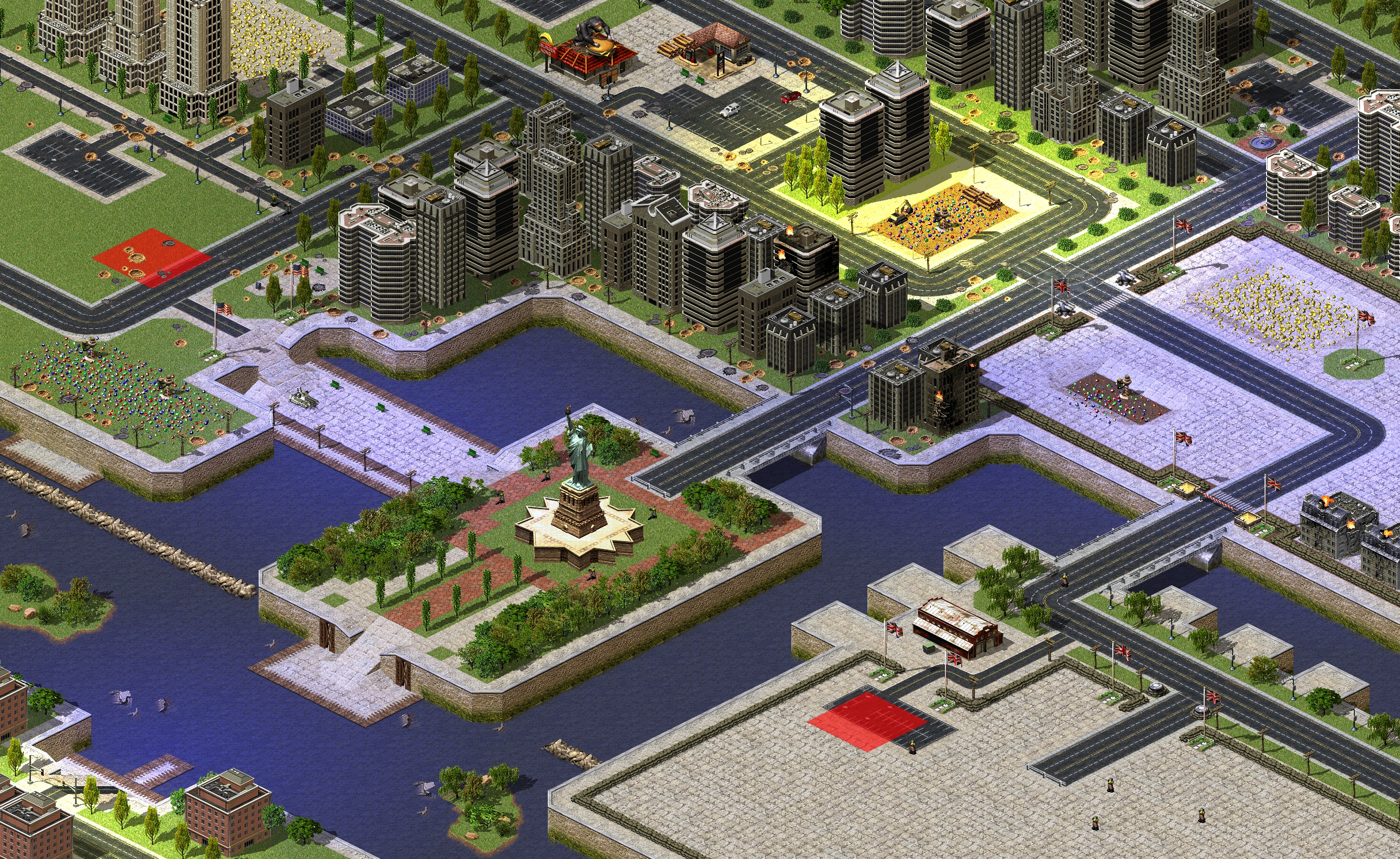 Rendered map: Statue of Liberty