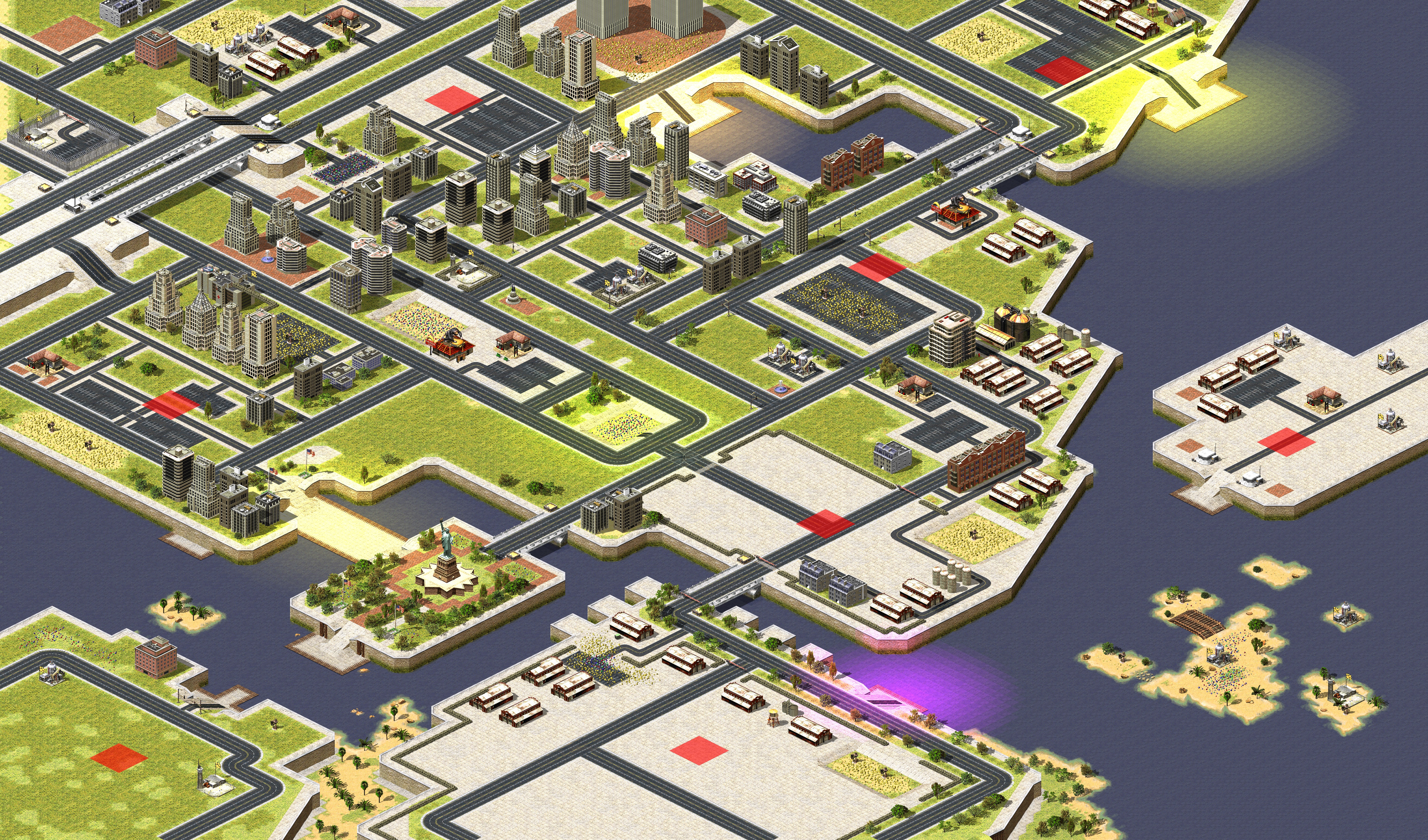 Rendered map: New York City