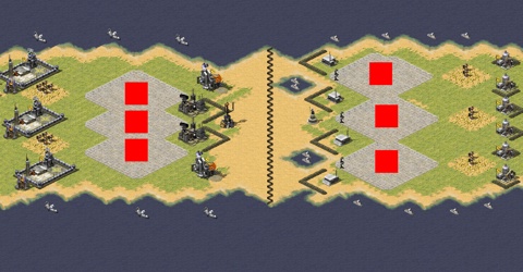 Rendered preview of East vs West 3v3