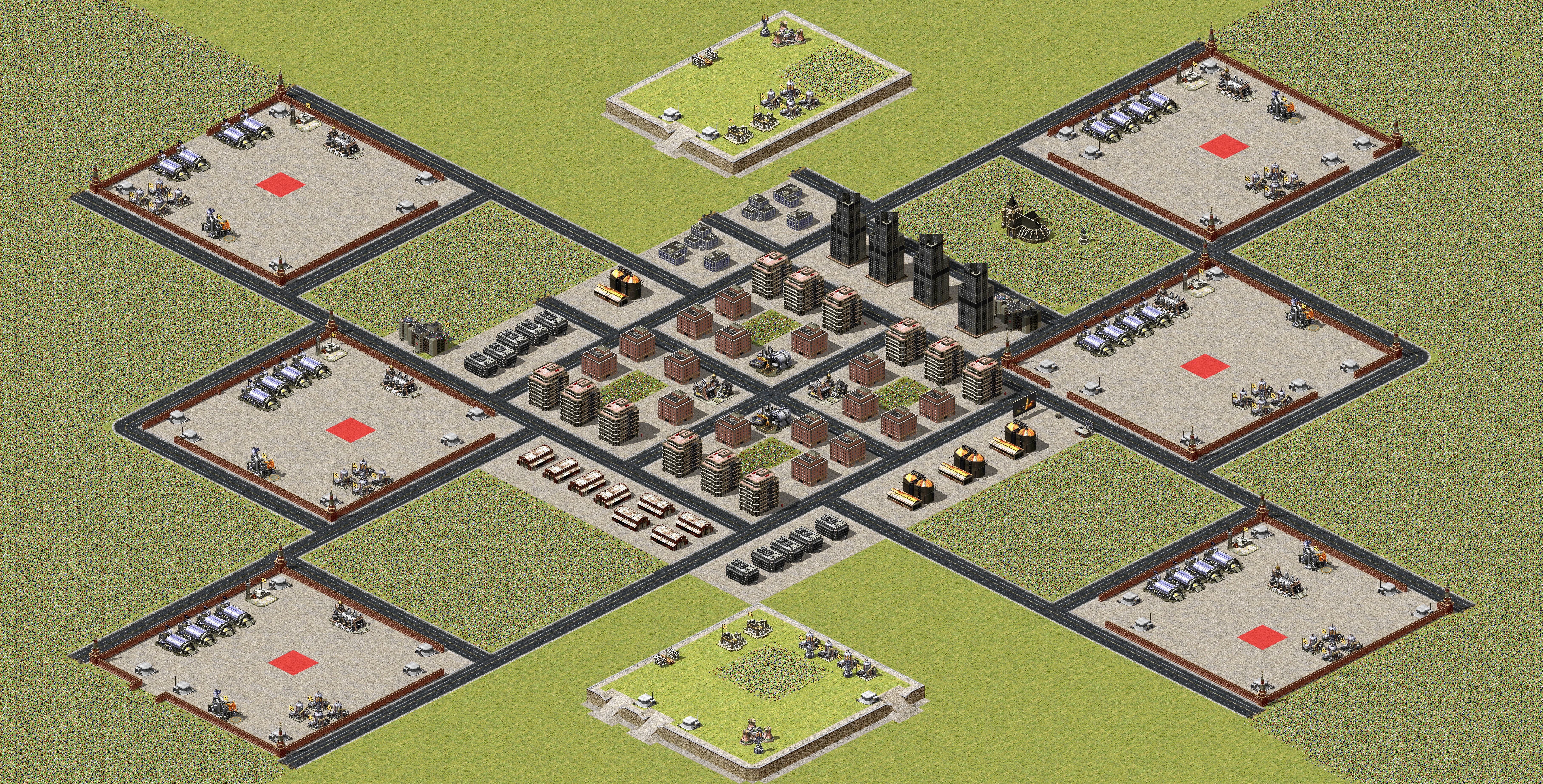 Rendered map: country town crossfire v2