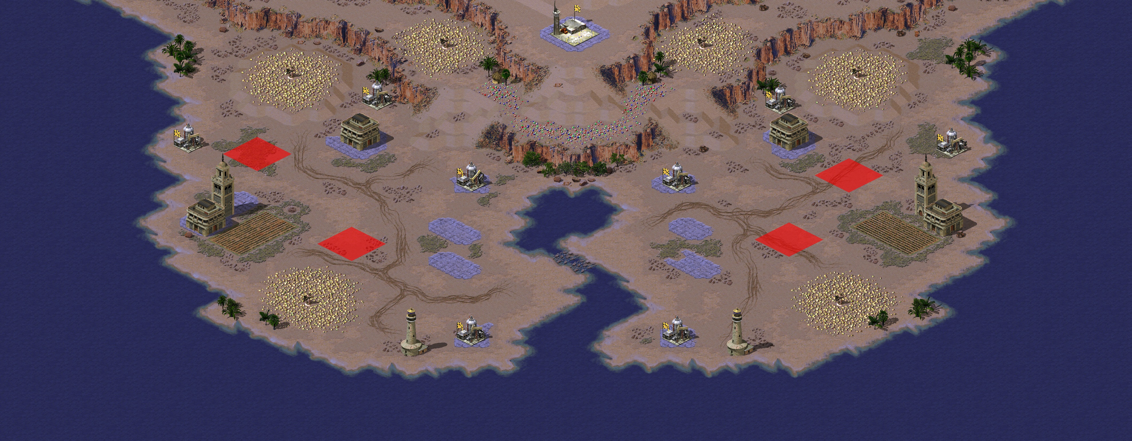 Rendered map: Dune Corner 2v2
