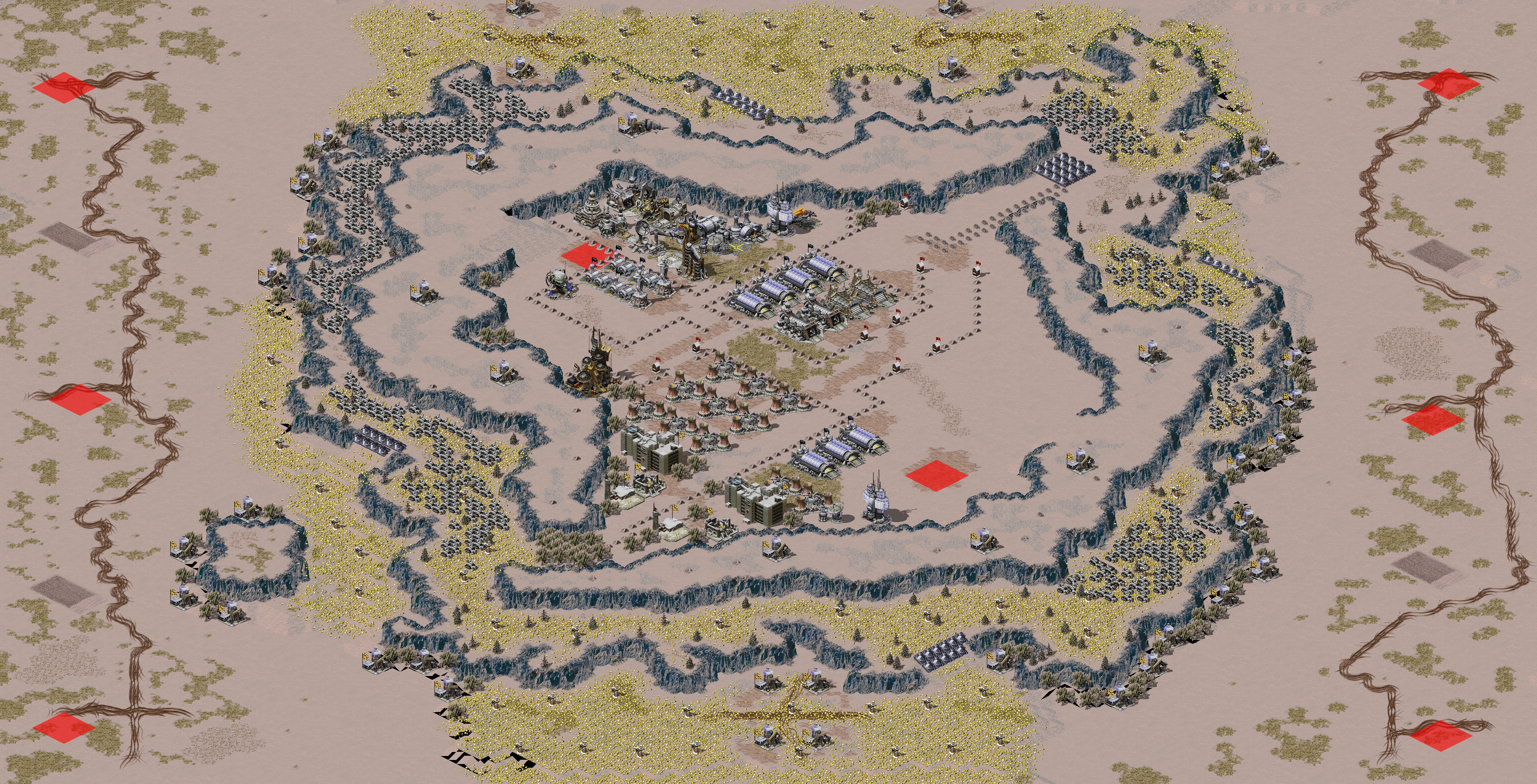 Rendered map: snow mountion