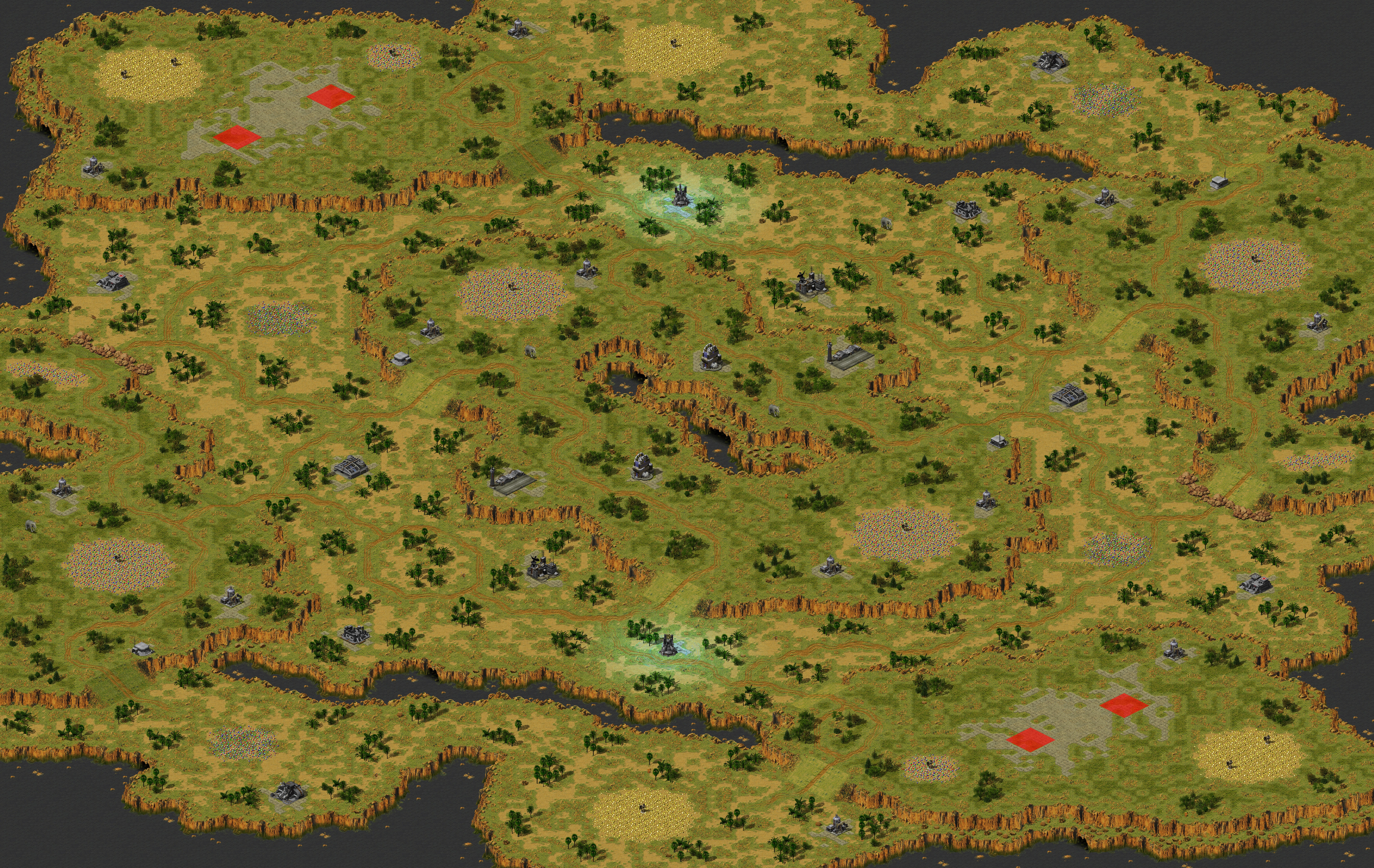 Rendered map: Jungle Basin Redux