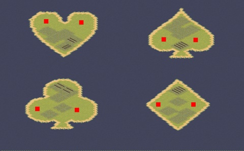 Rendered preview of Poker Island 2v2v2v2