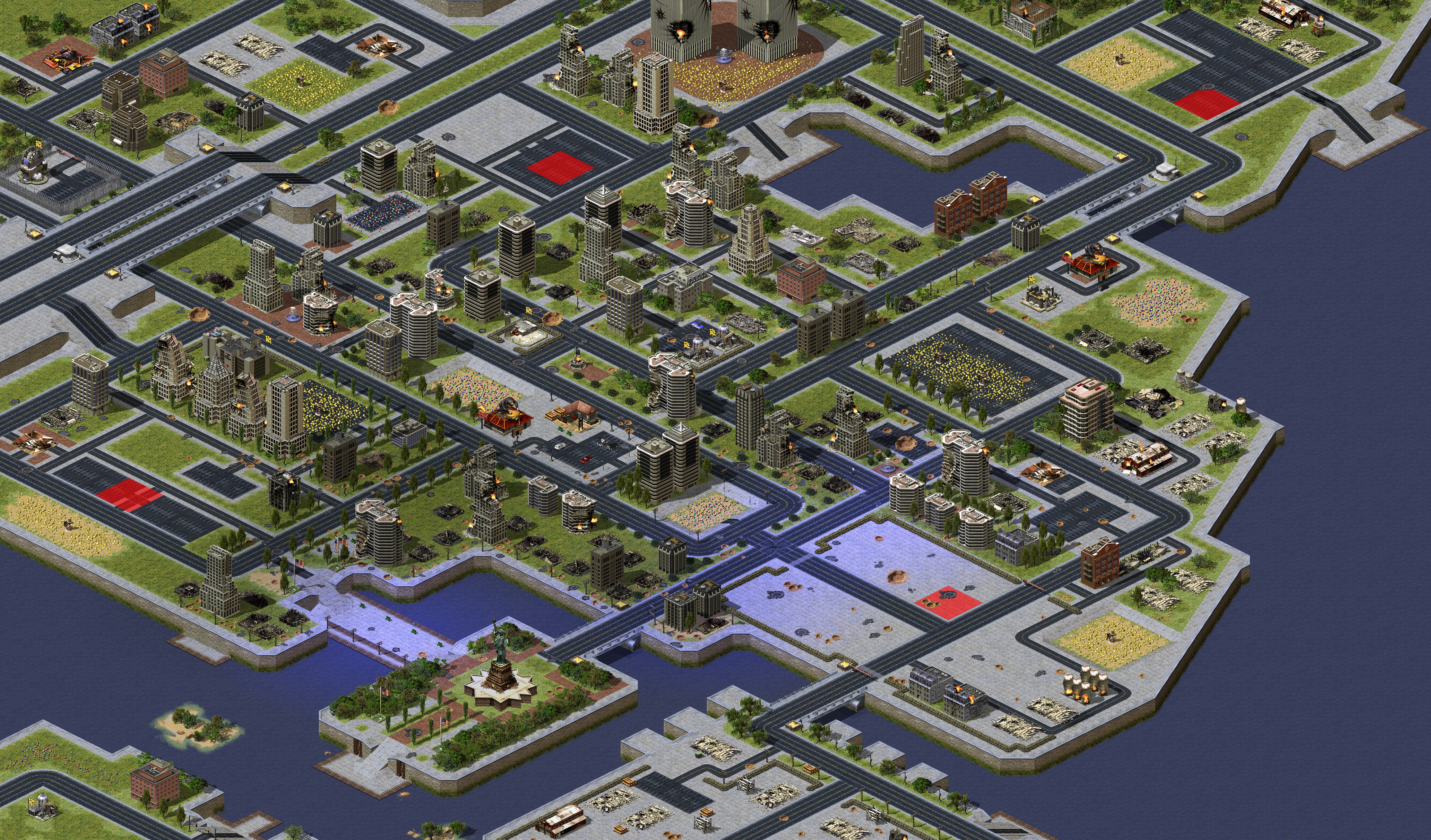 Rendered map: Manhattan Mayhem