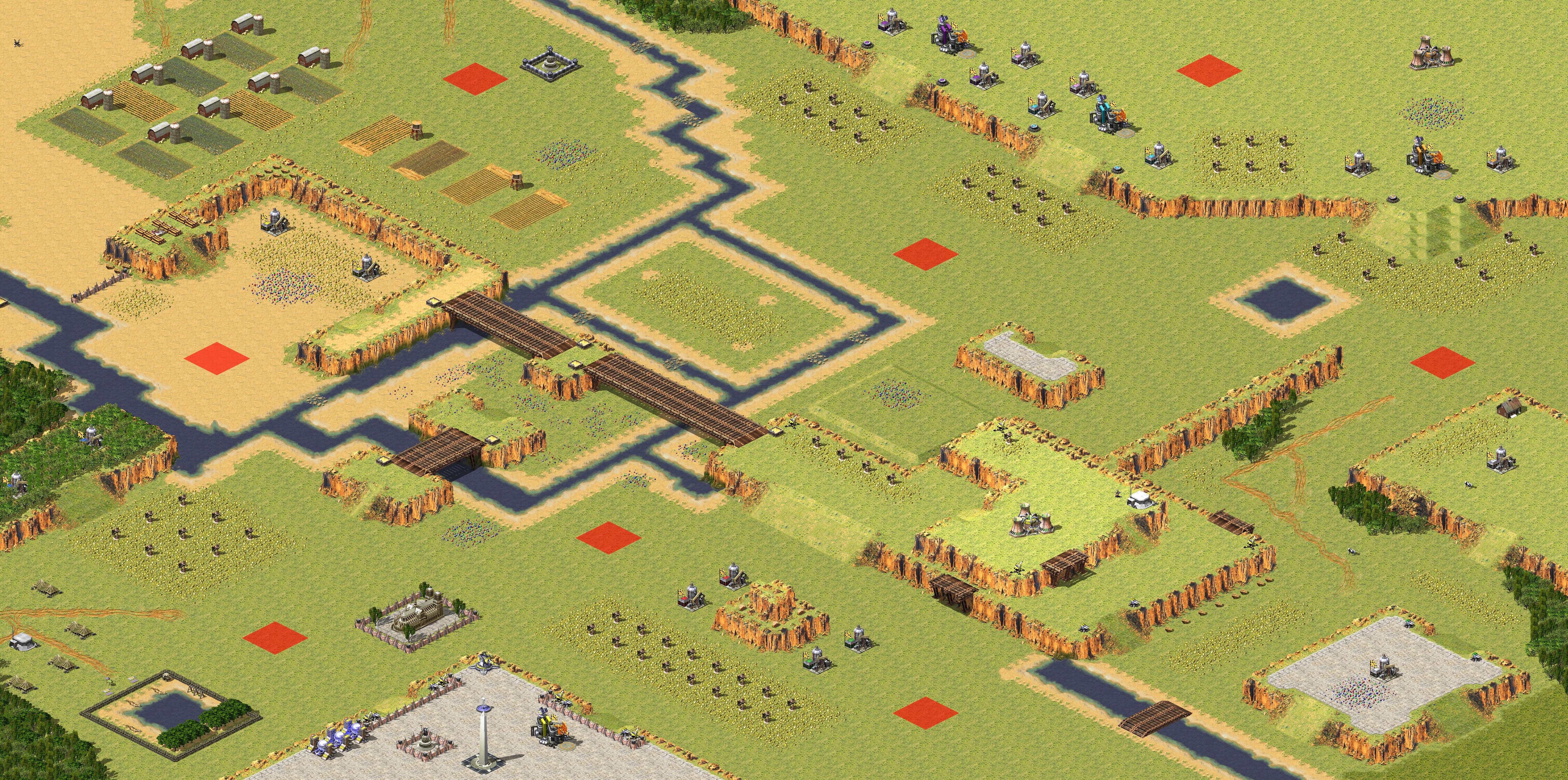 Rendered map: Sword Gate Siege 4v4