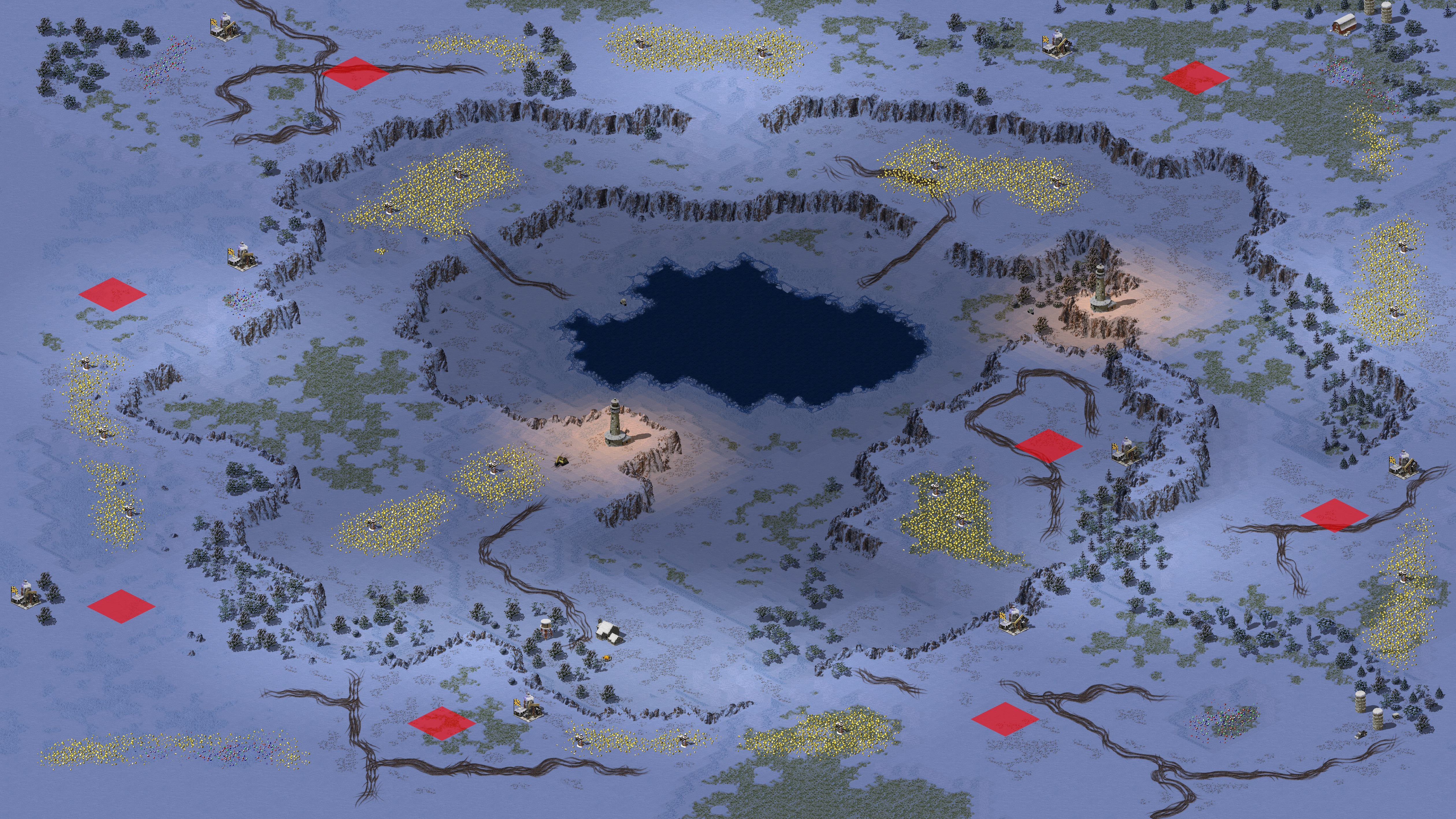 Rendered map: Snowy Dawn - Reimu