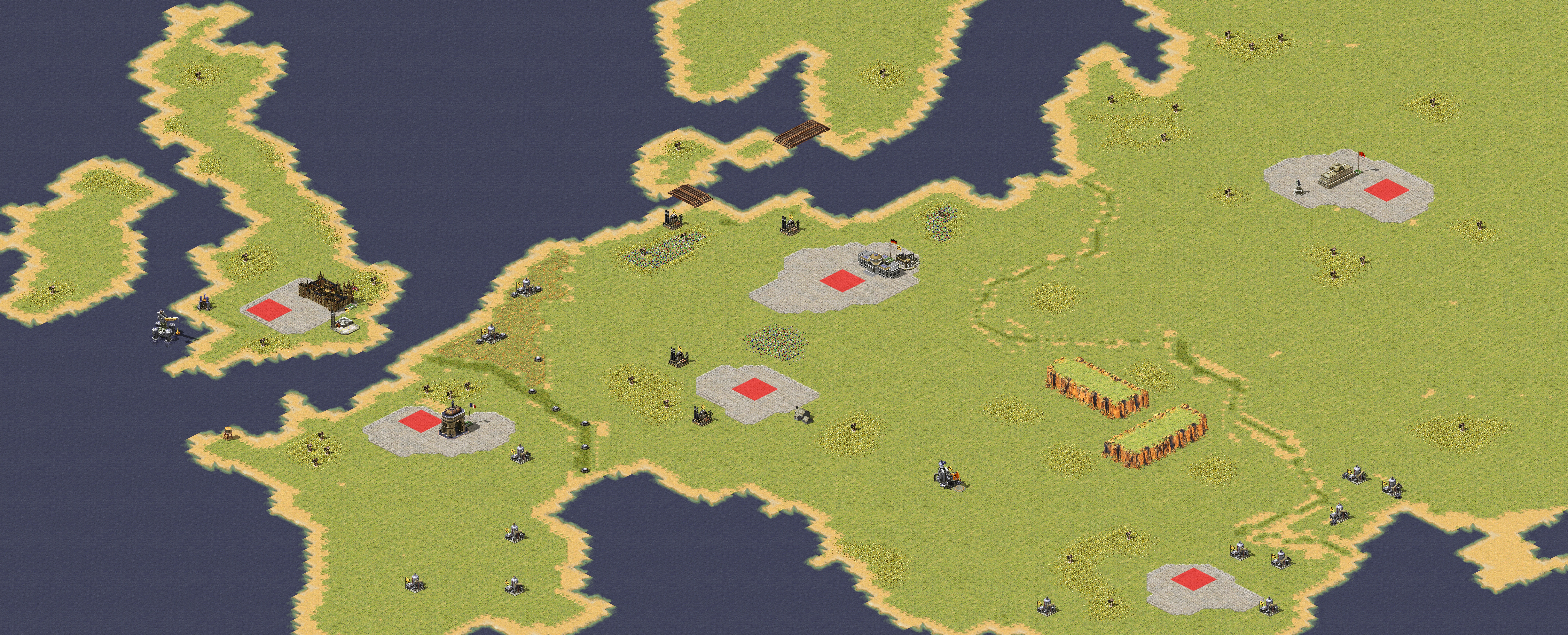 Rendered map: Europe 3v3 WWI Era