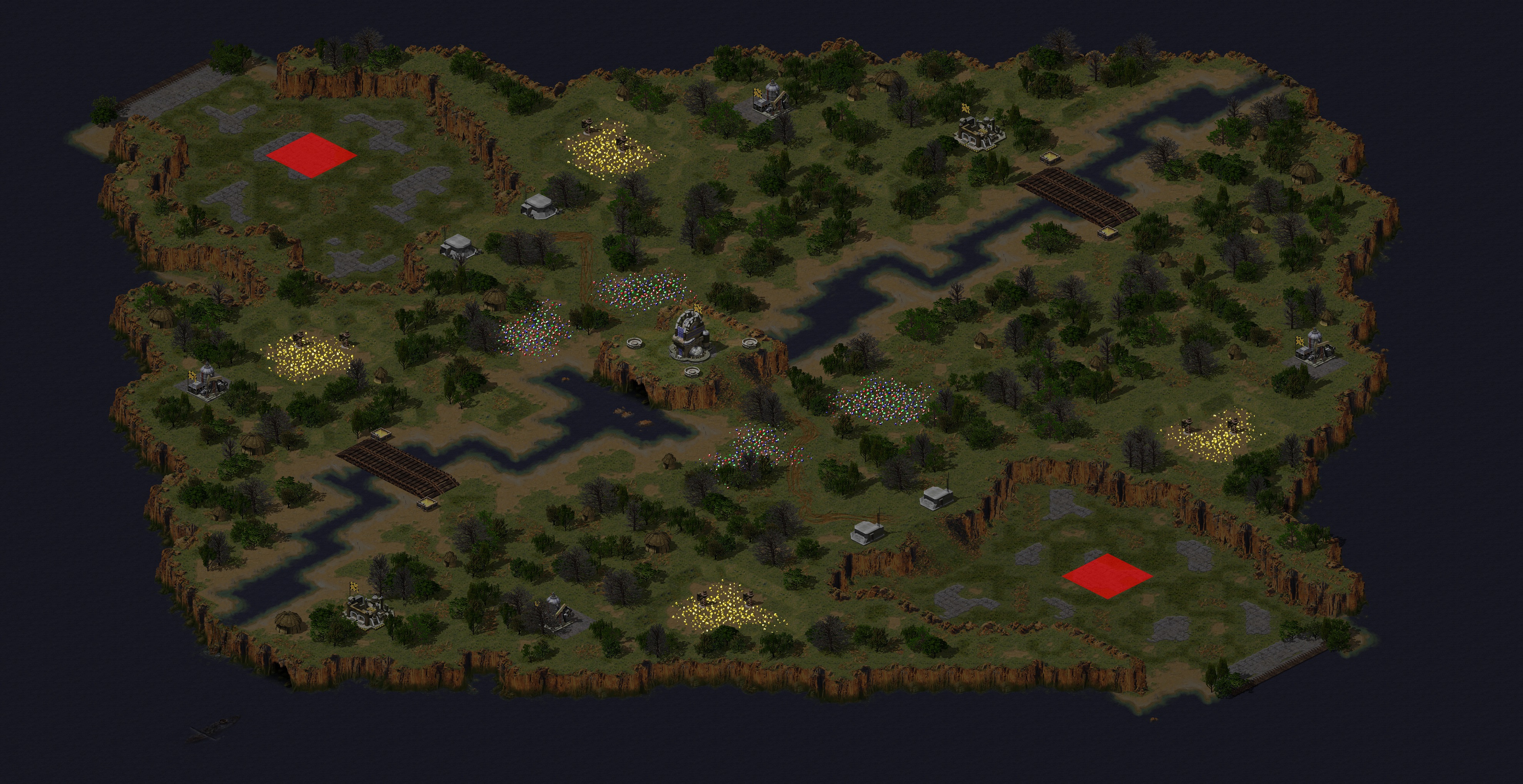 Rendered map: da river TX