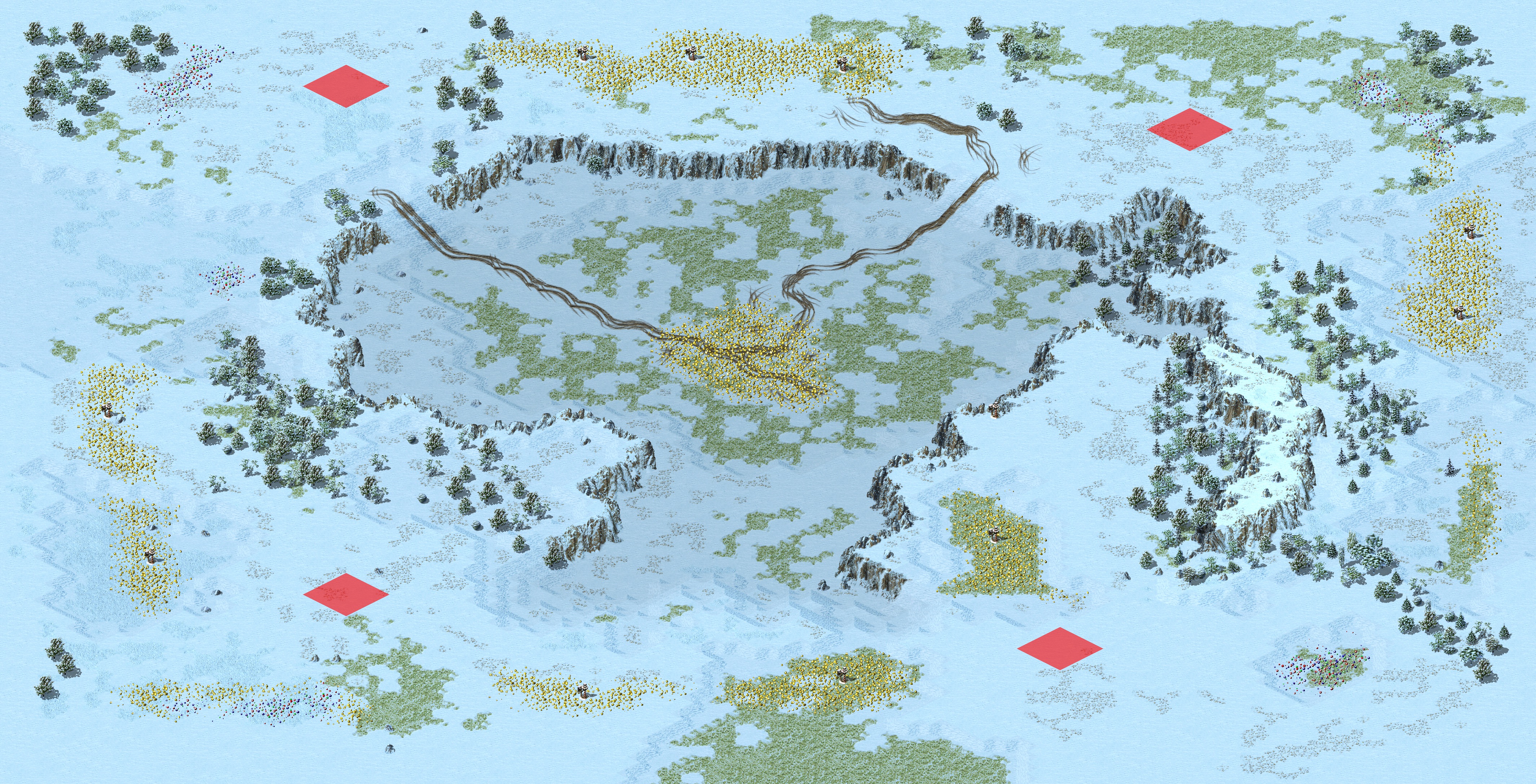Rendered map: 小冰天 - 赛事专用