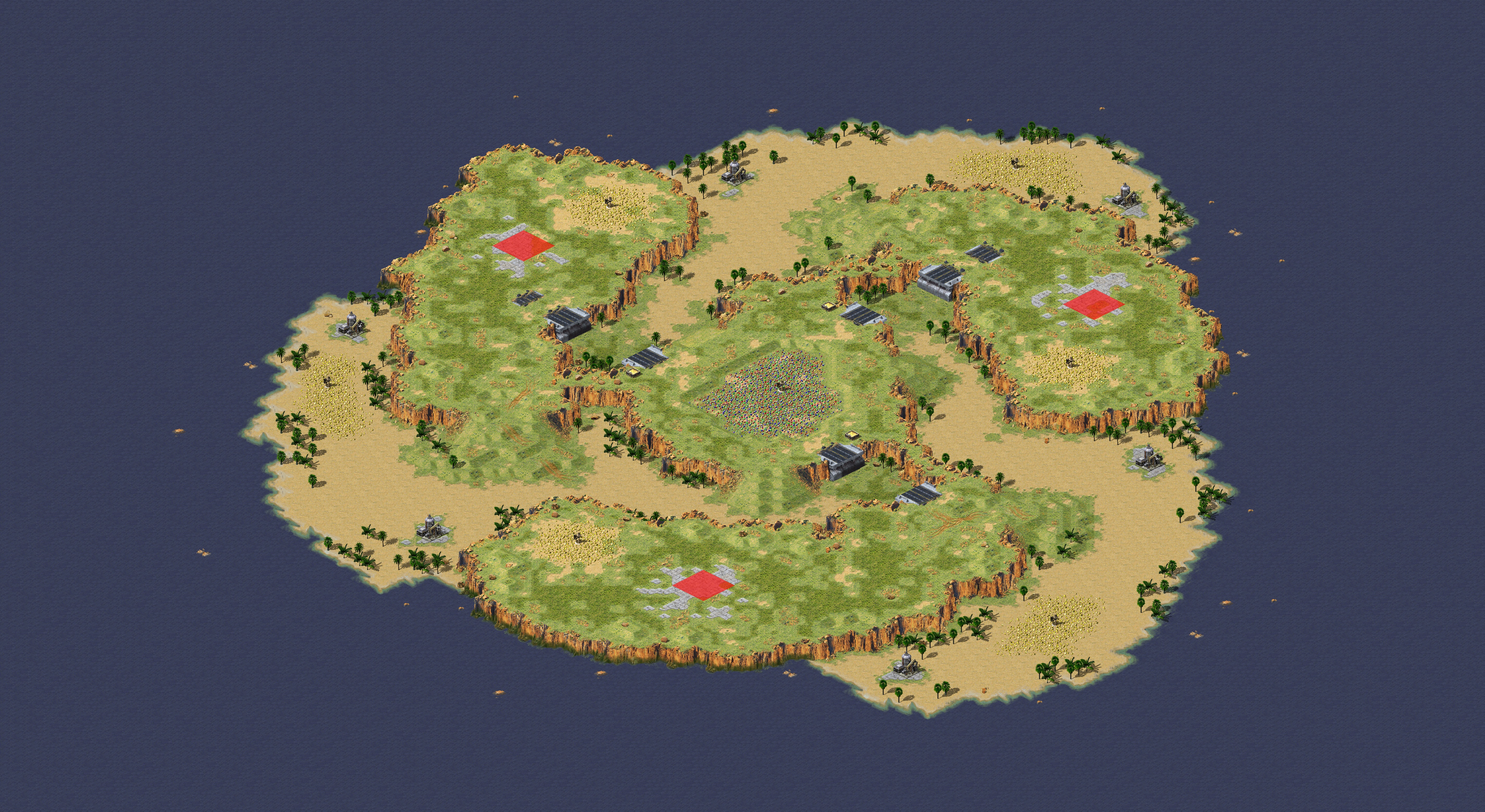 Rendered map: Canyon Fodder III