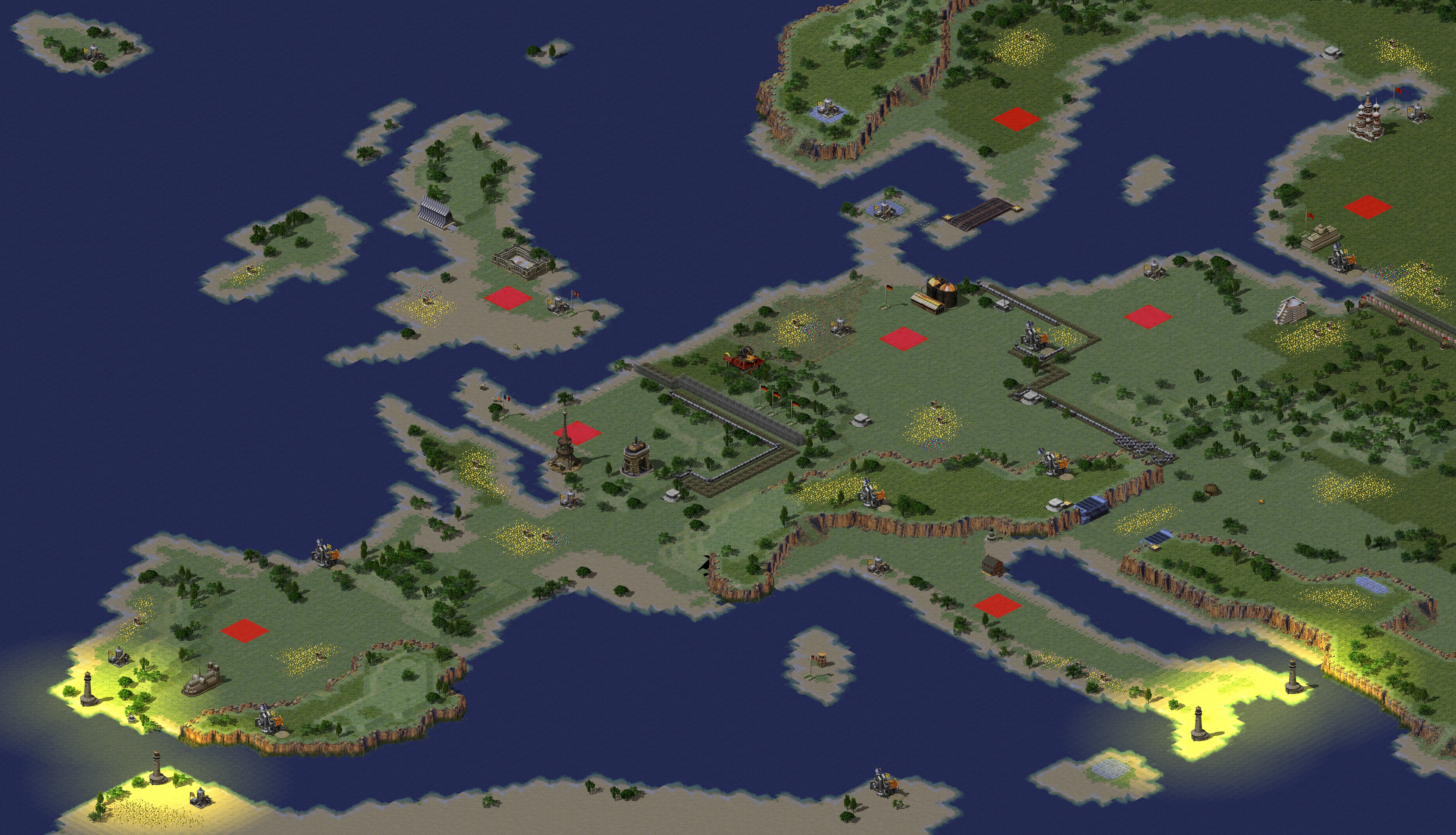 Rendered map: Standard Europe Map