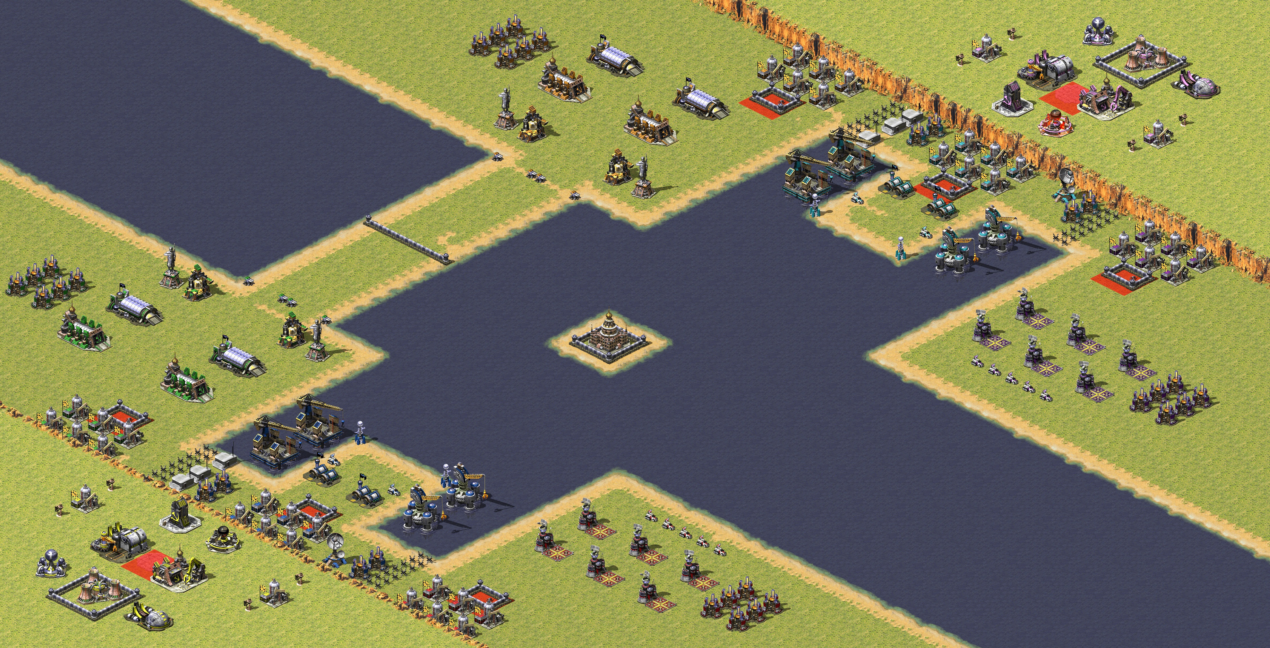 Rendered map: 4v4 Free-For-All Balanced