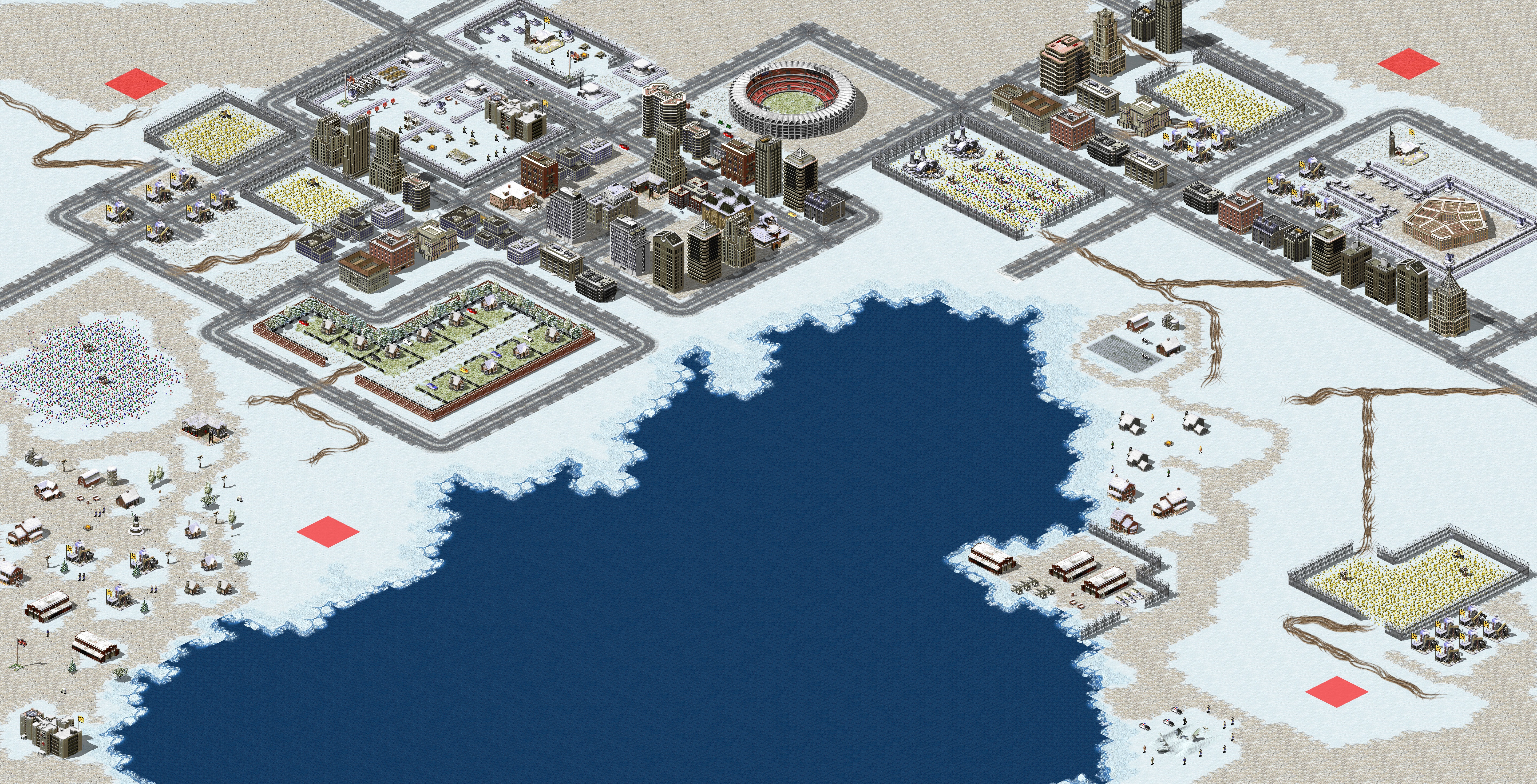 Rendered map: Urban Isolation