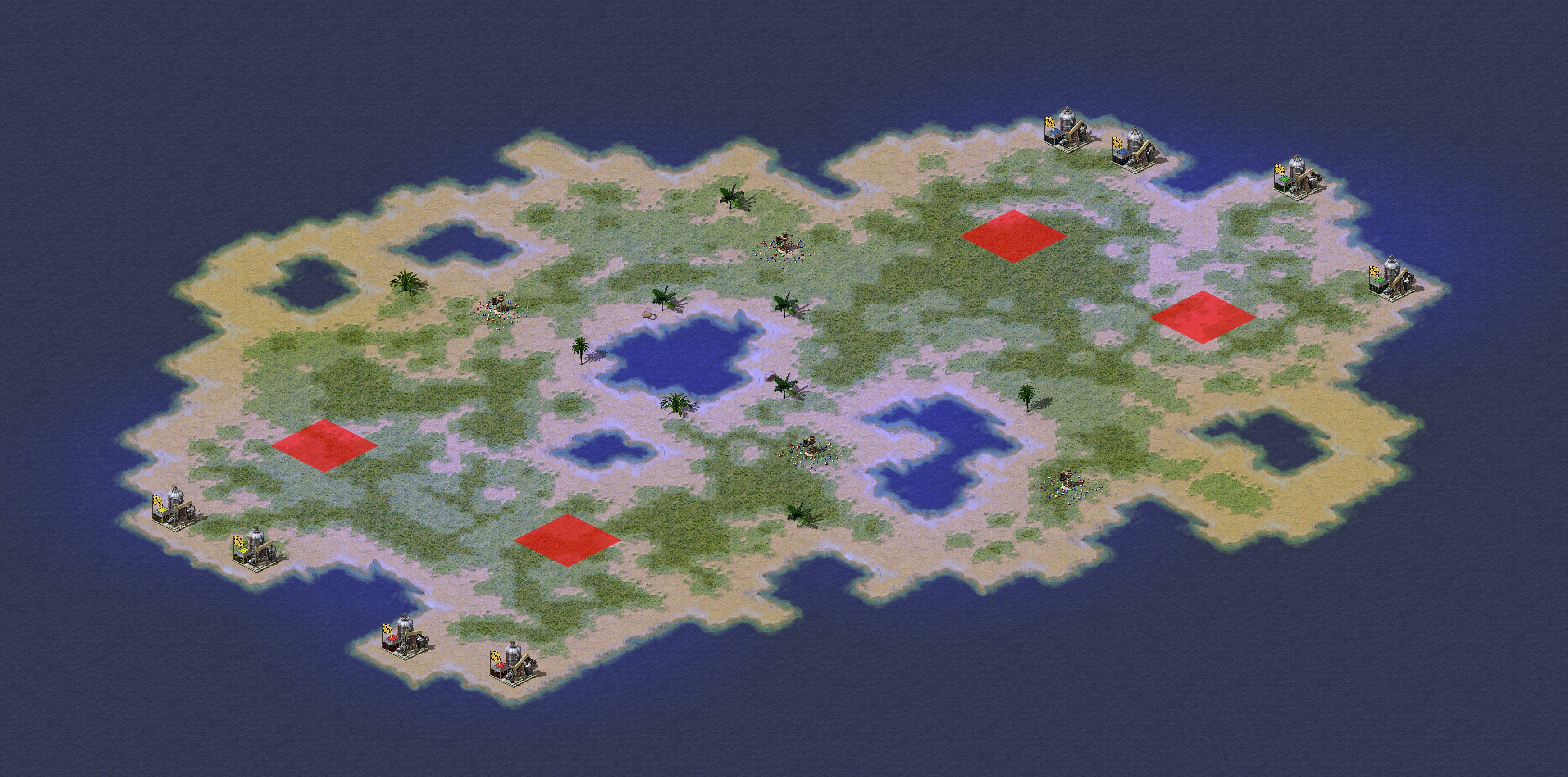 Rendered map: Pirate 2v2