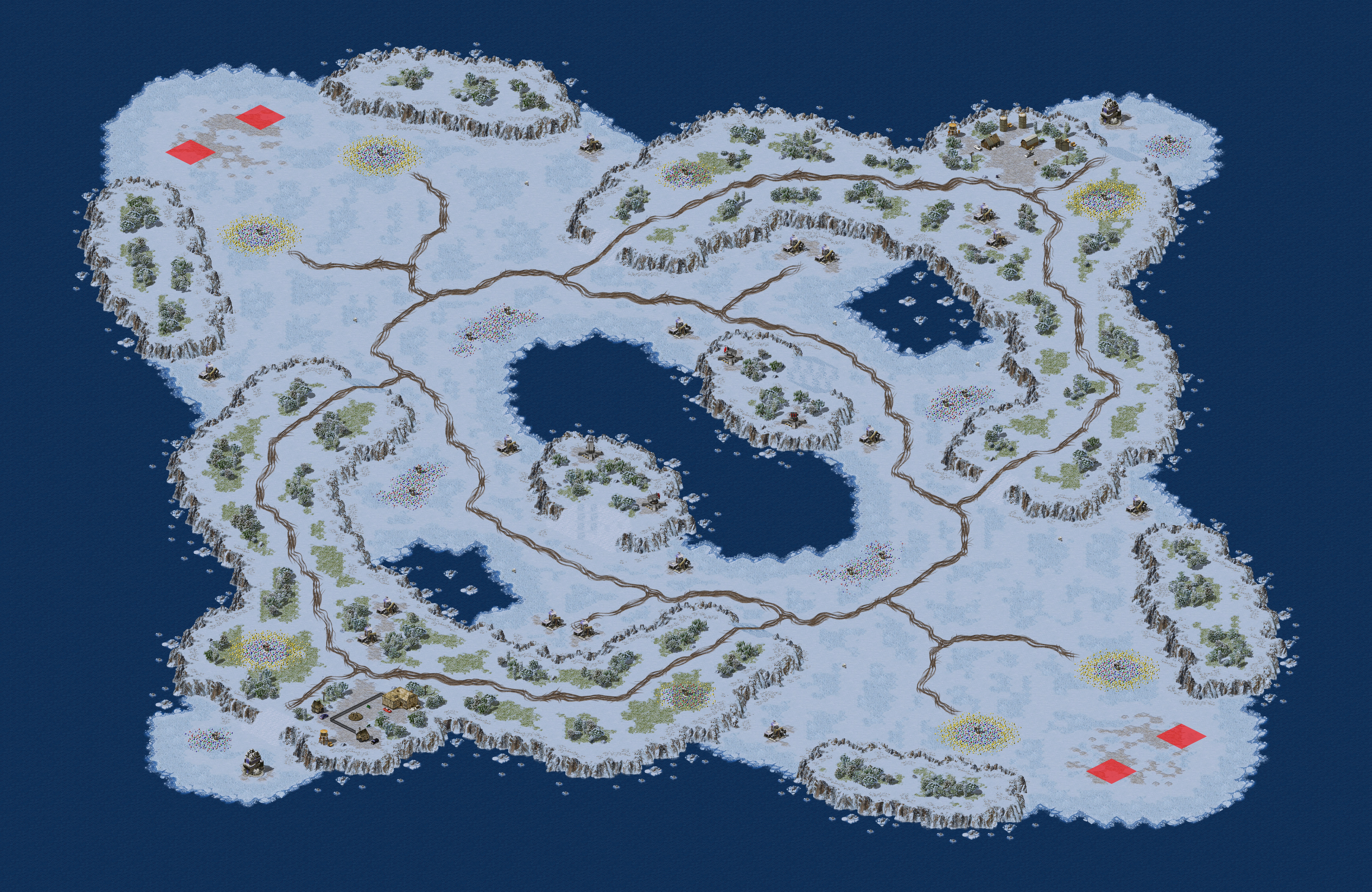 Rendered map: Shivering Isle