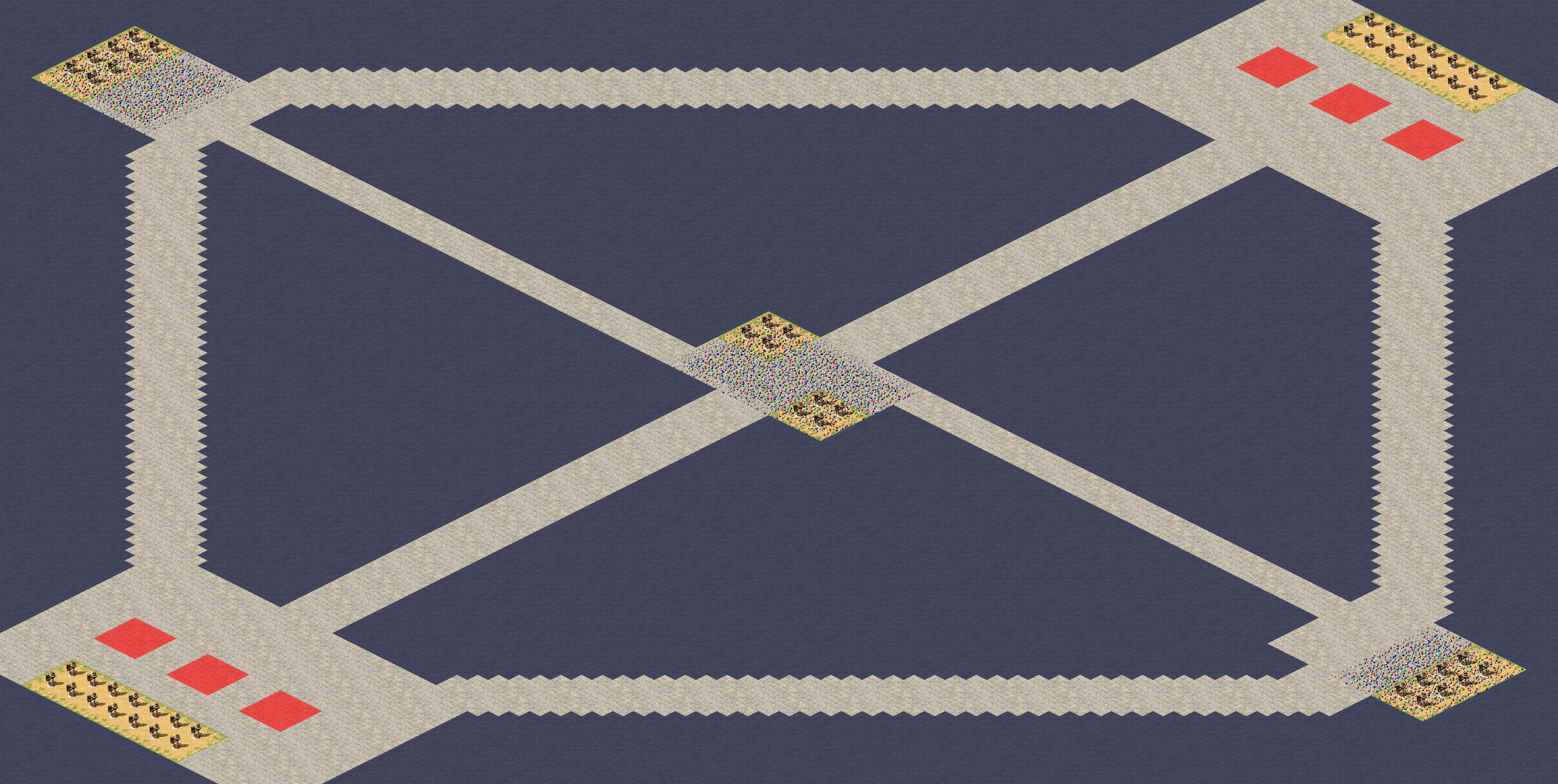 Rendered map: Three Paths