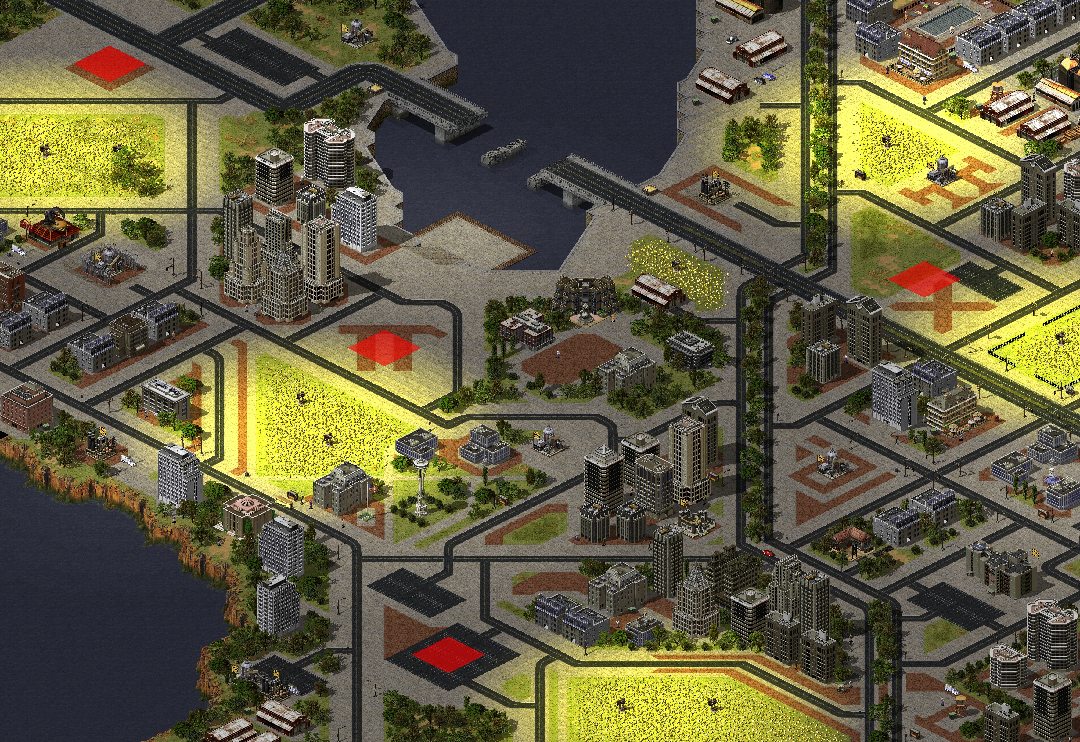 Rendered map: MO: Seattle Lights