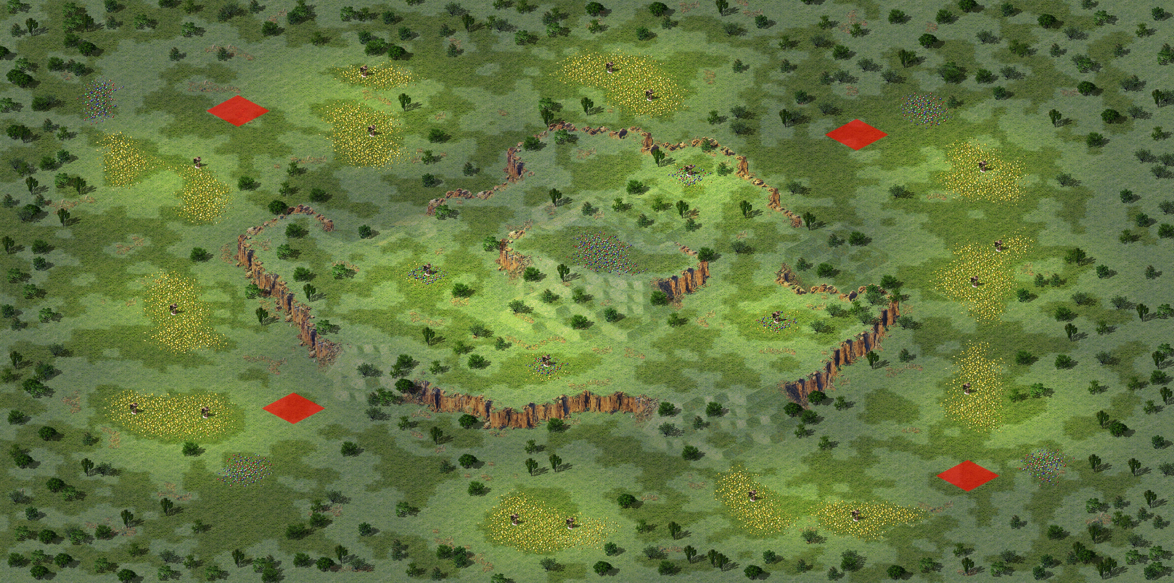Rendered map: 丛林曙光-赛事专用