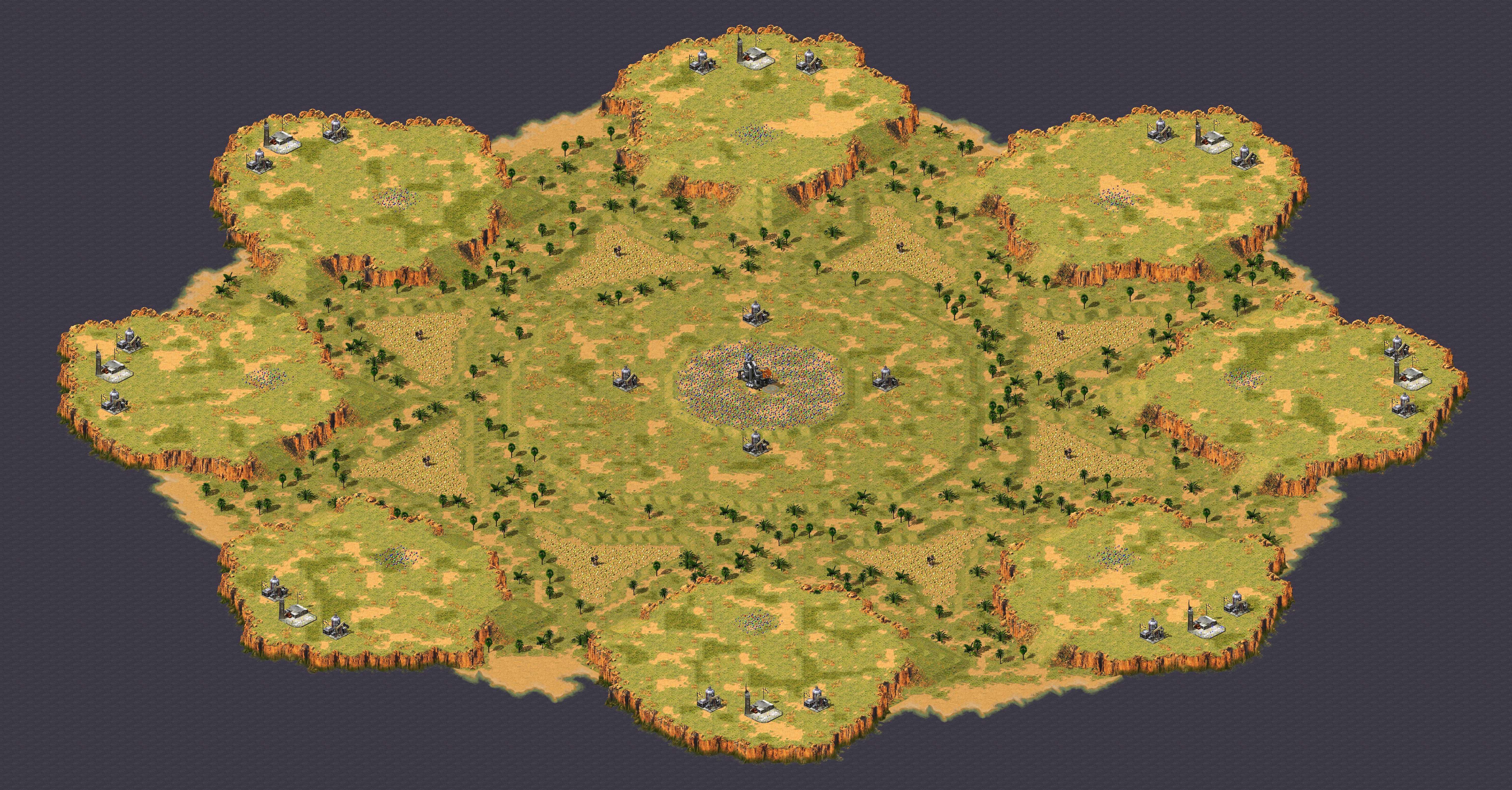 Rendered map: Melee - Round Table (4)
