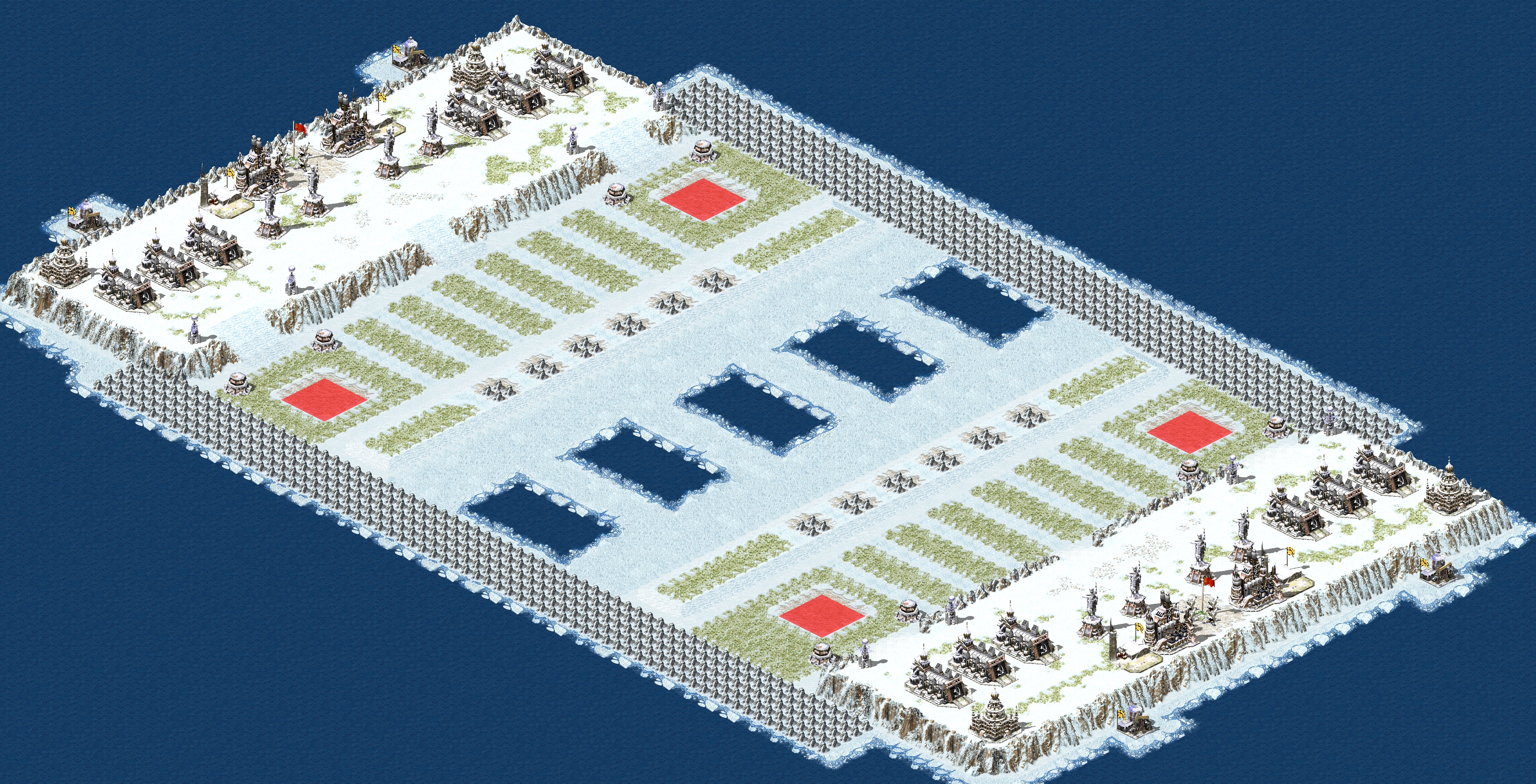 Rendered map: 2v2 Tank Wars