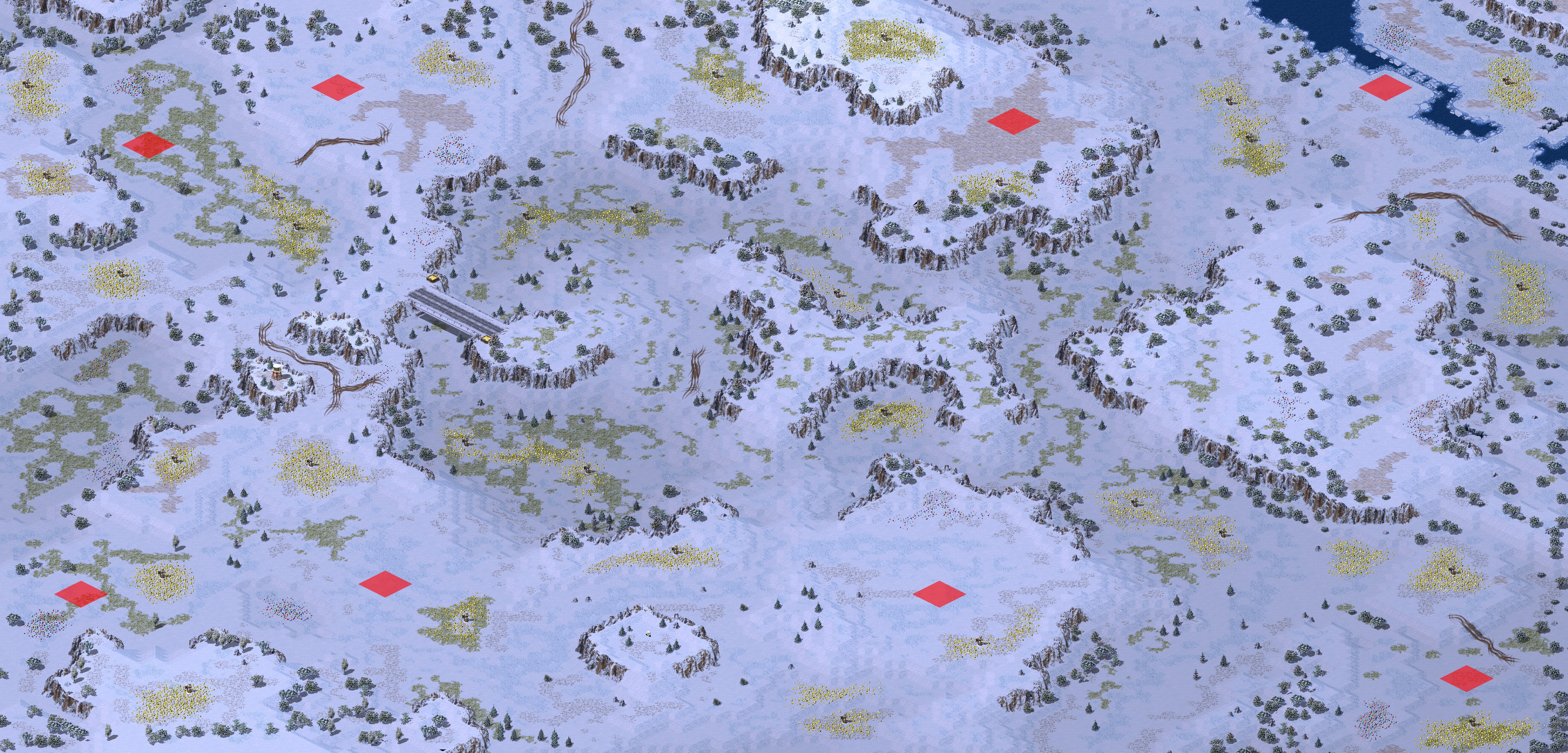 Rendered map: Caverns of Siberia 4v4 Edit