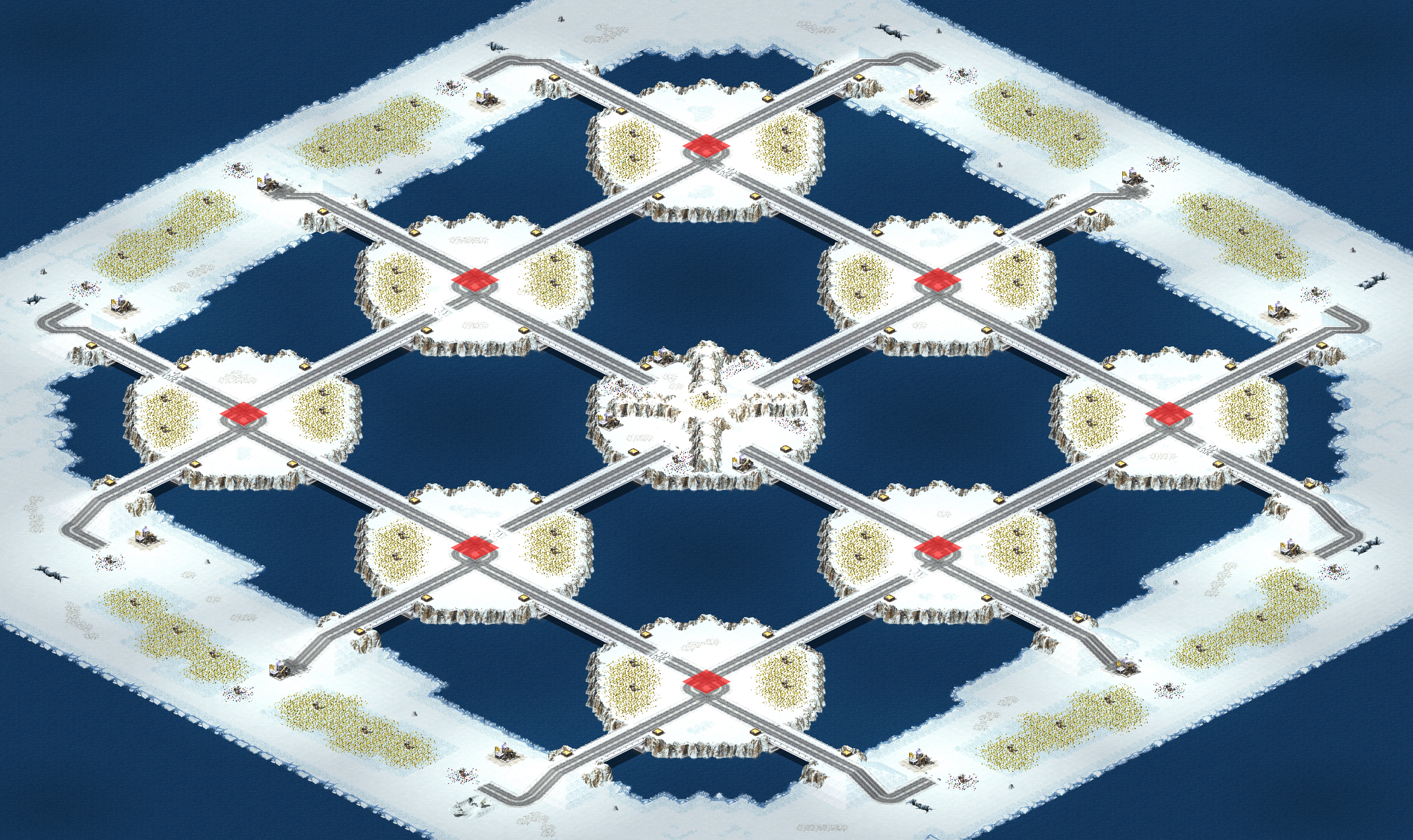 Rendered map: [8] Snowflake Peaks v2