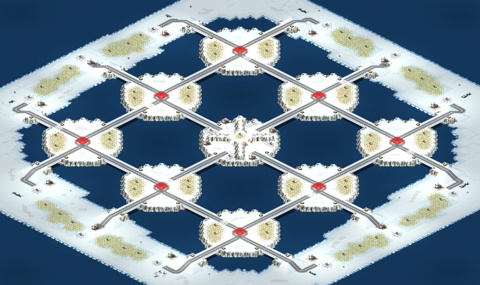 Rendered preview of [8] Snowflake Peaks v2