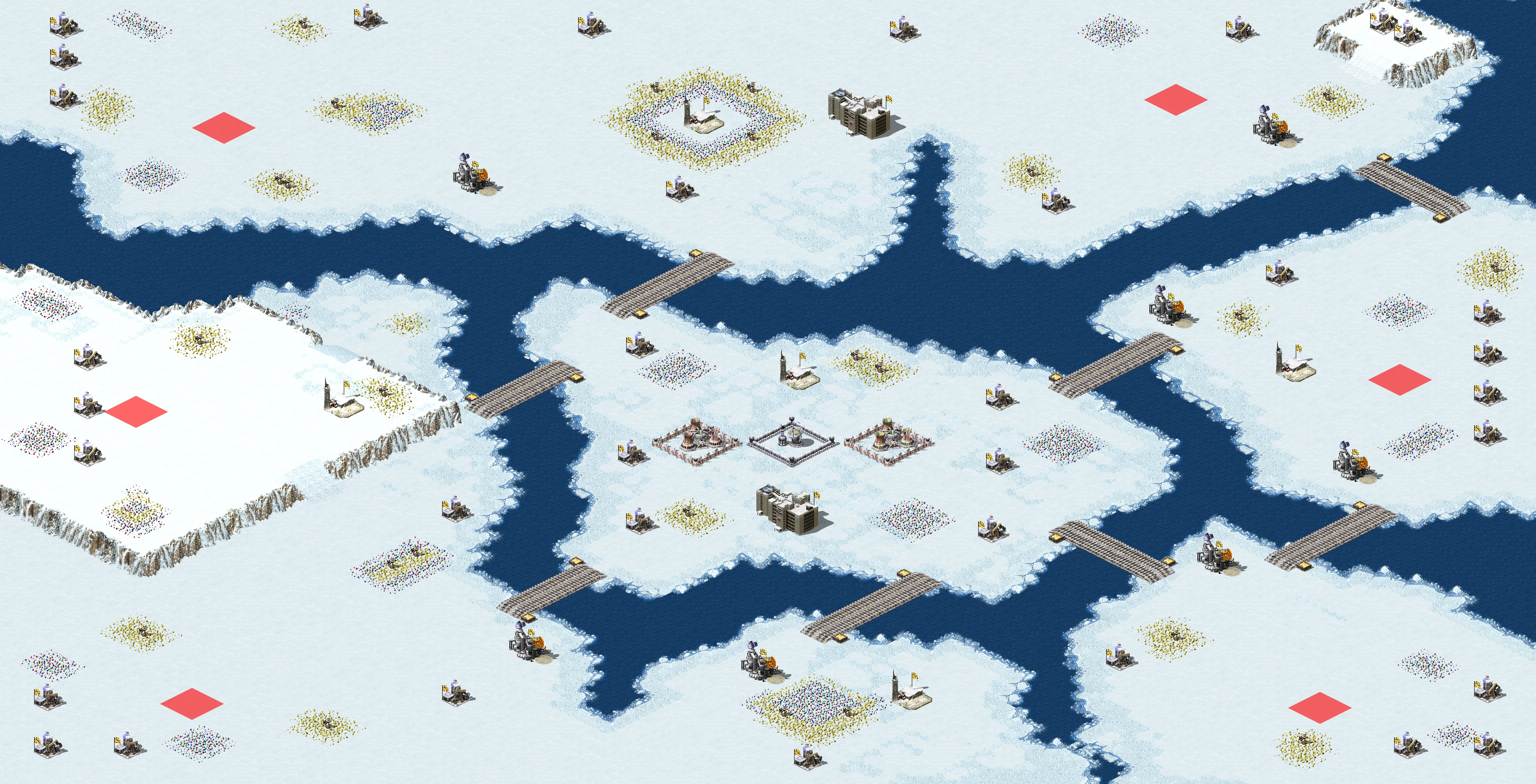 Rendered map: Snowy Field Melee (2)