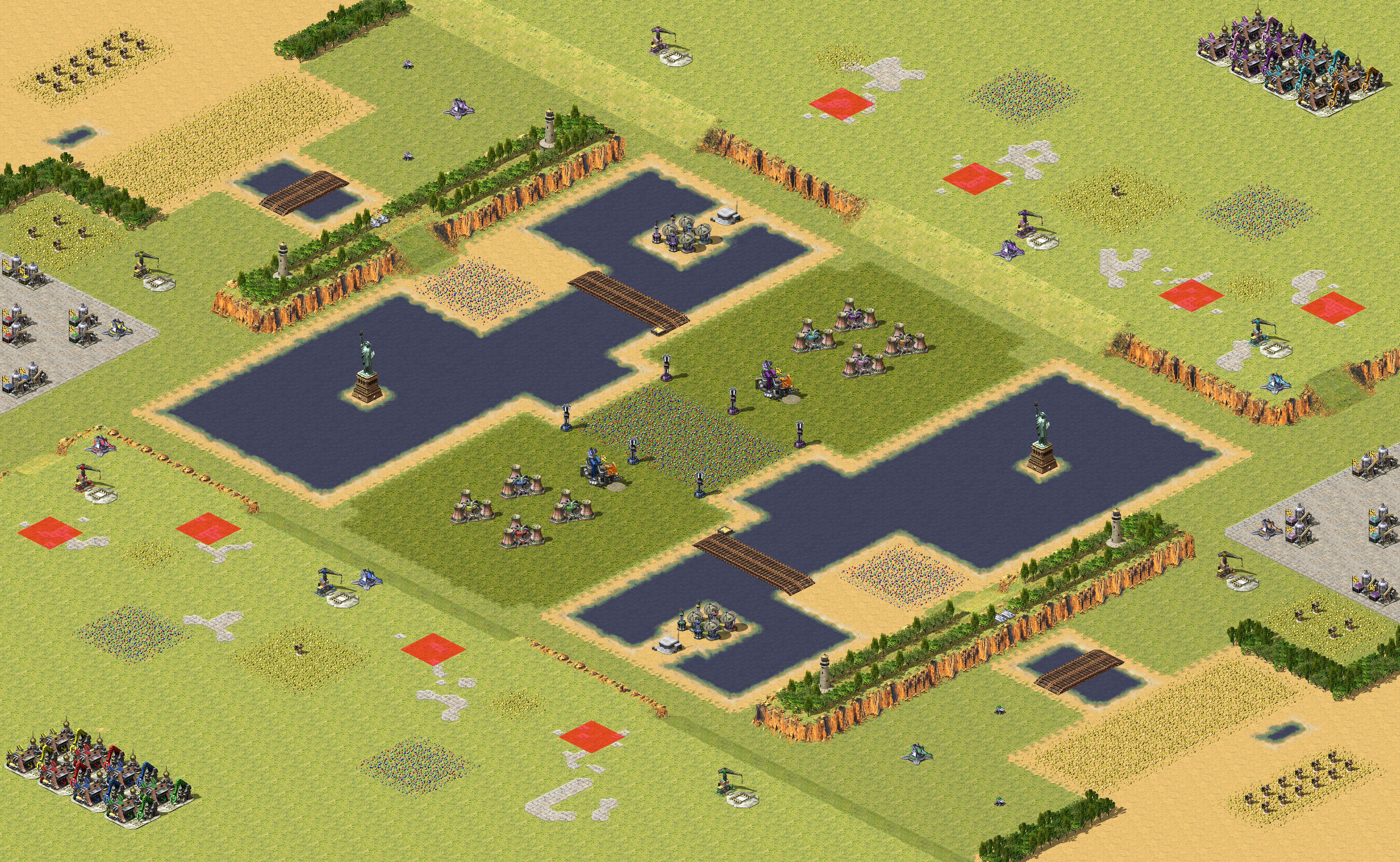 Rendered map: 4V4 Three Lanes