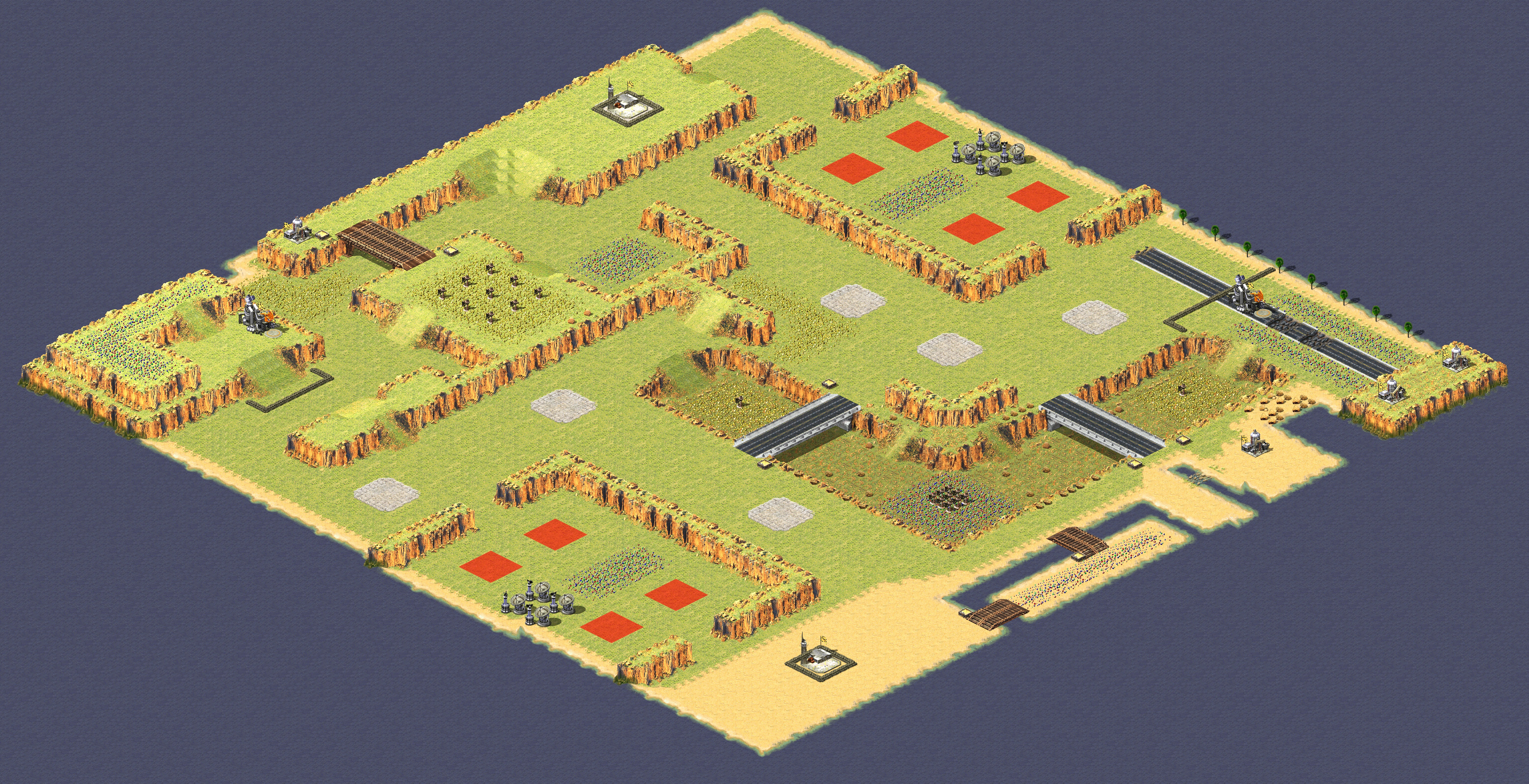Rendered map: Victory to the Strong 4v4