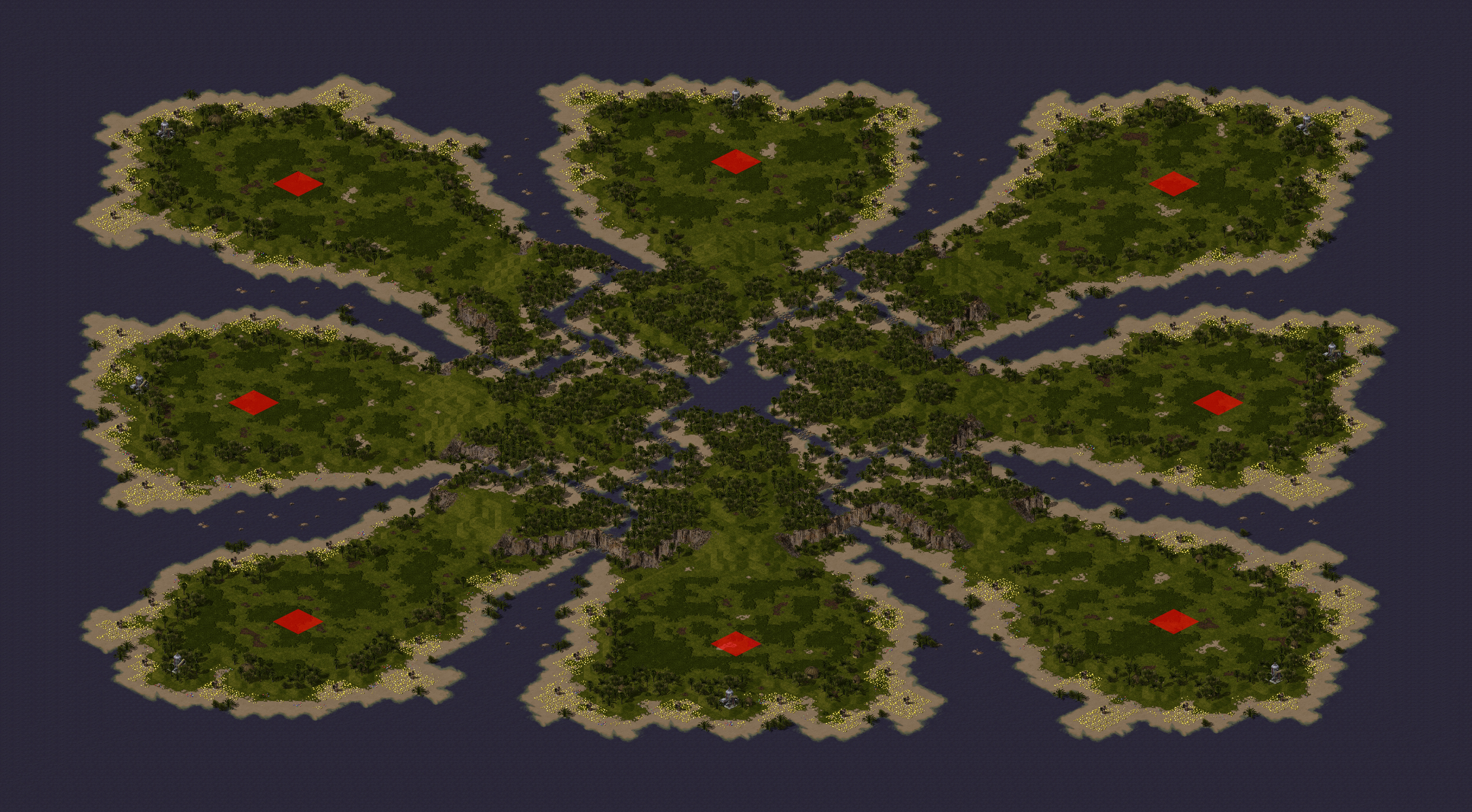 Rendered map: Jungle Warfare