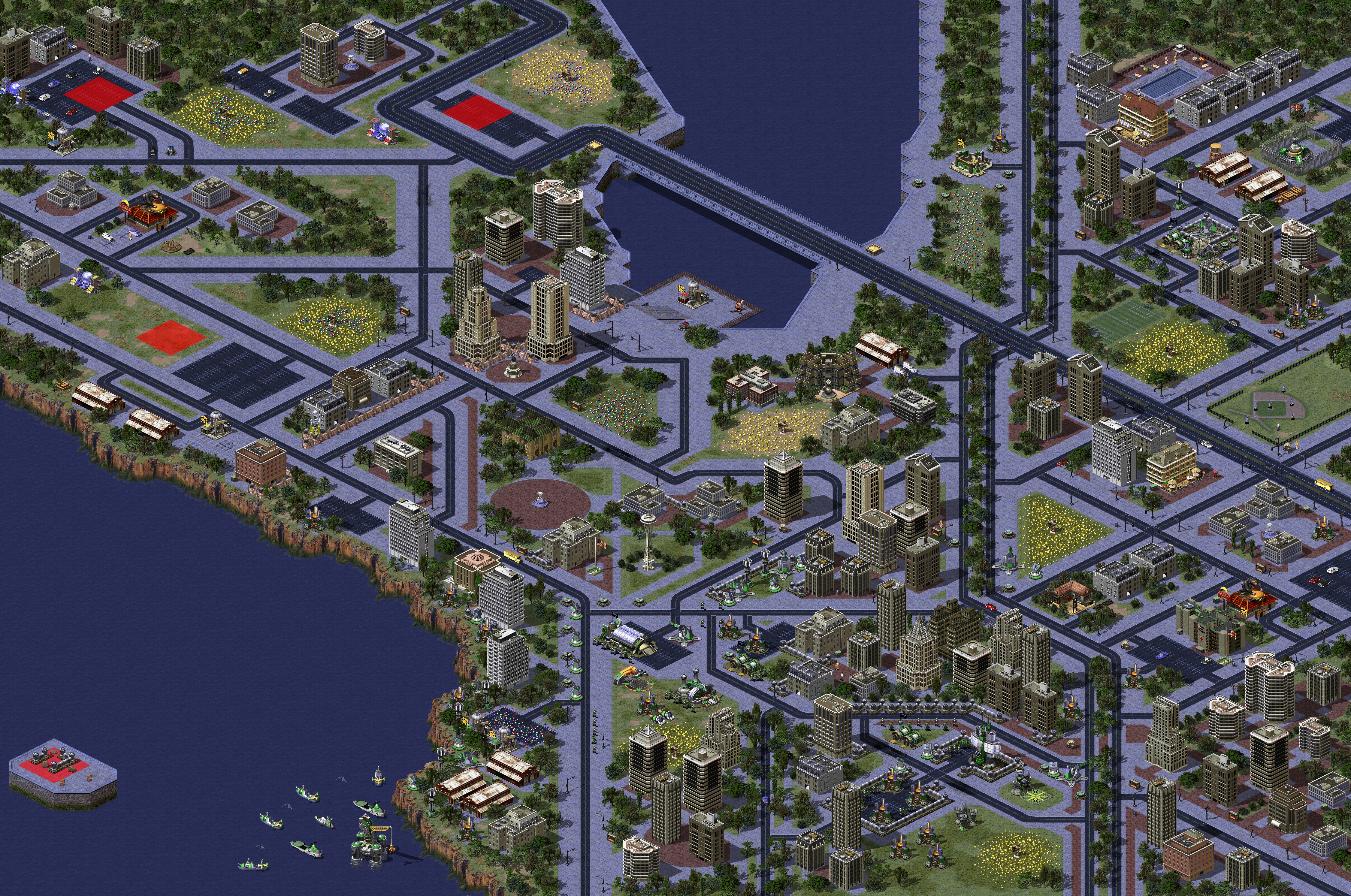 Rendered map: Survival in Seattle