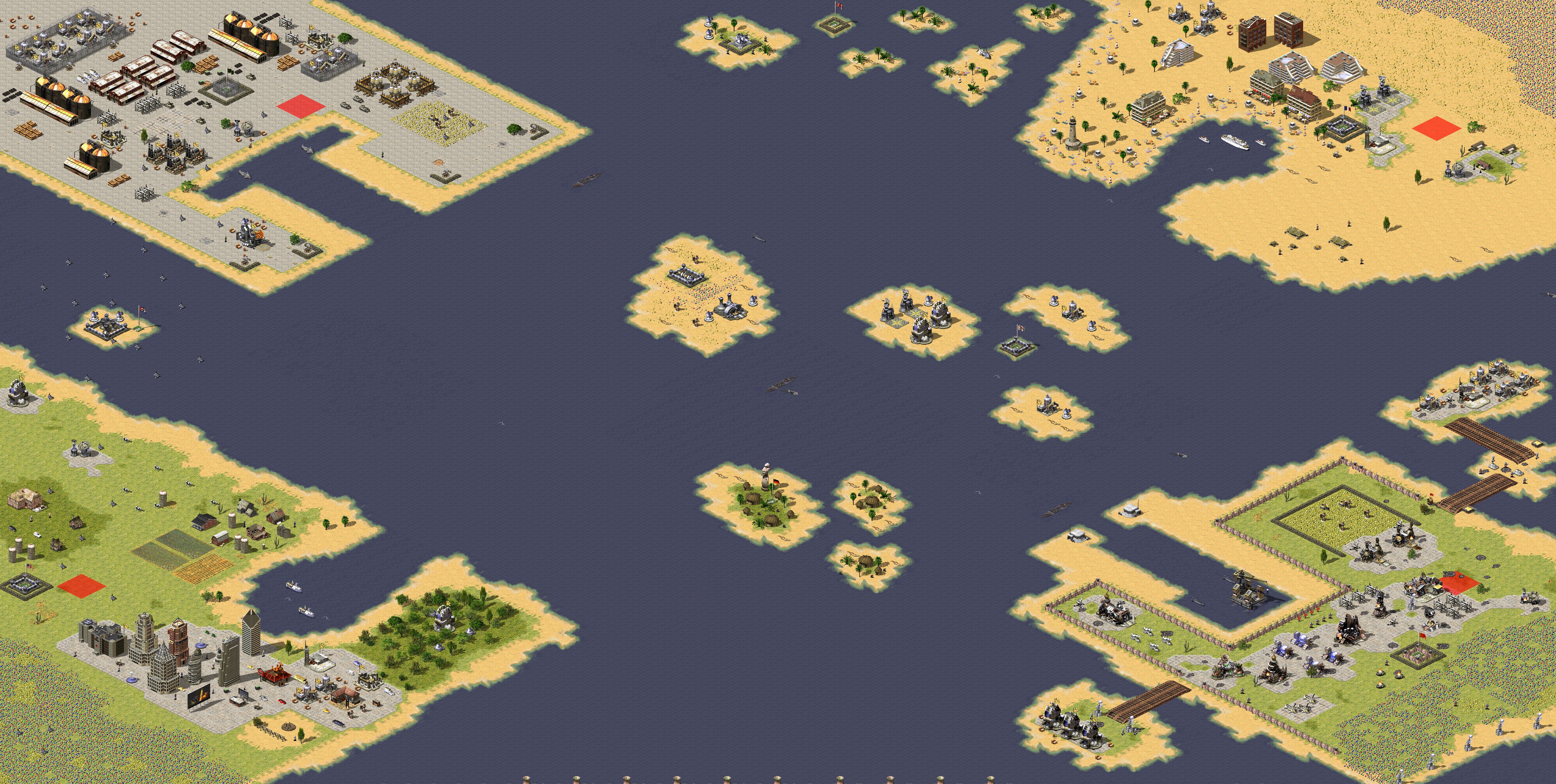 Rendered map: Battle of the Districts