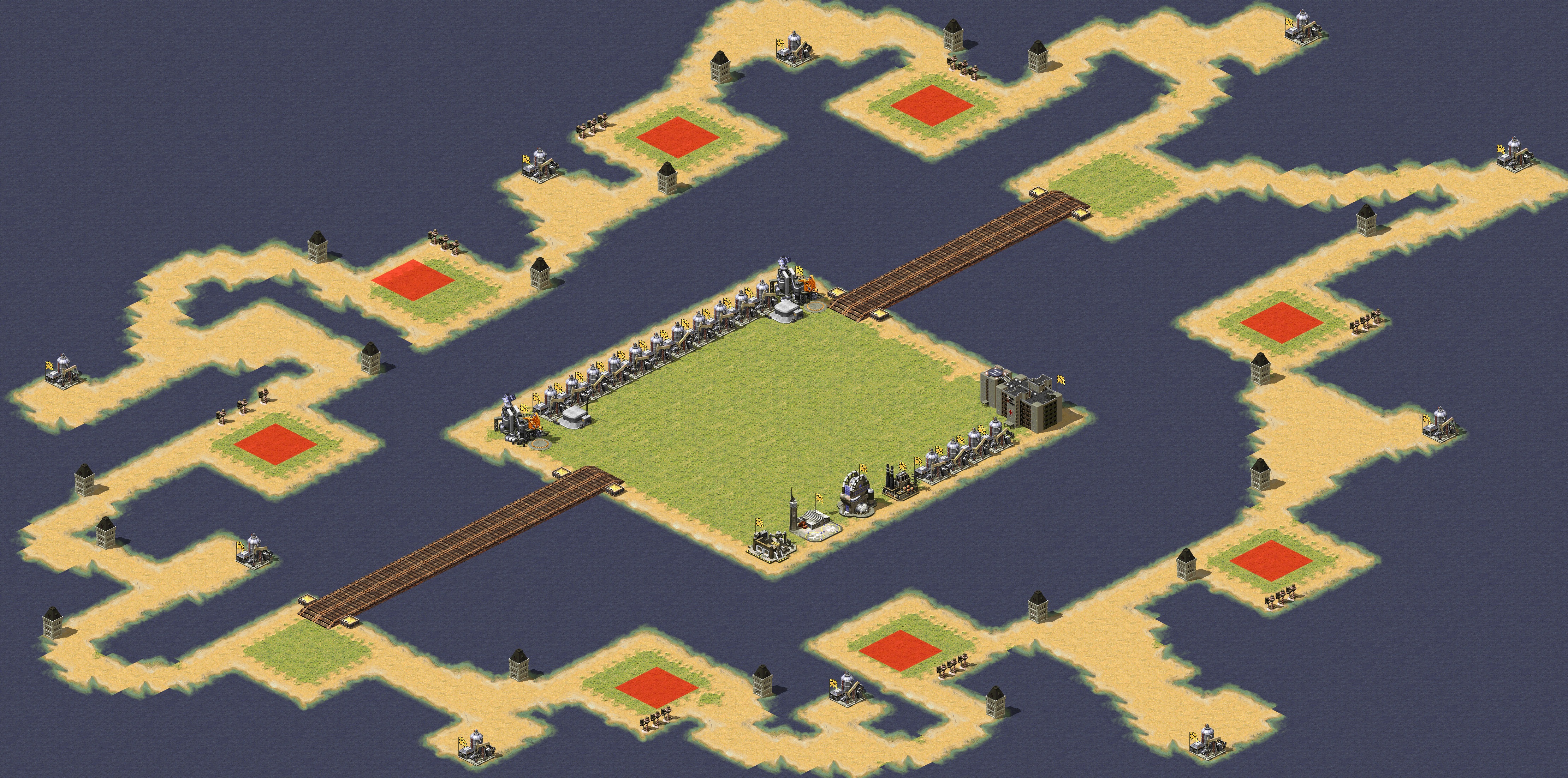 Rendered map: Island Patch Per Player