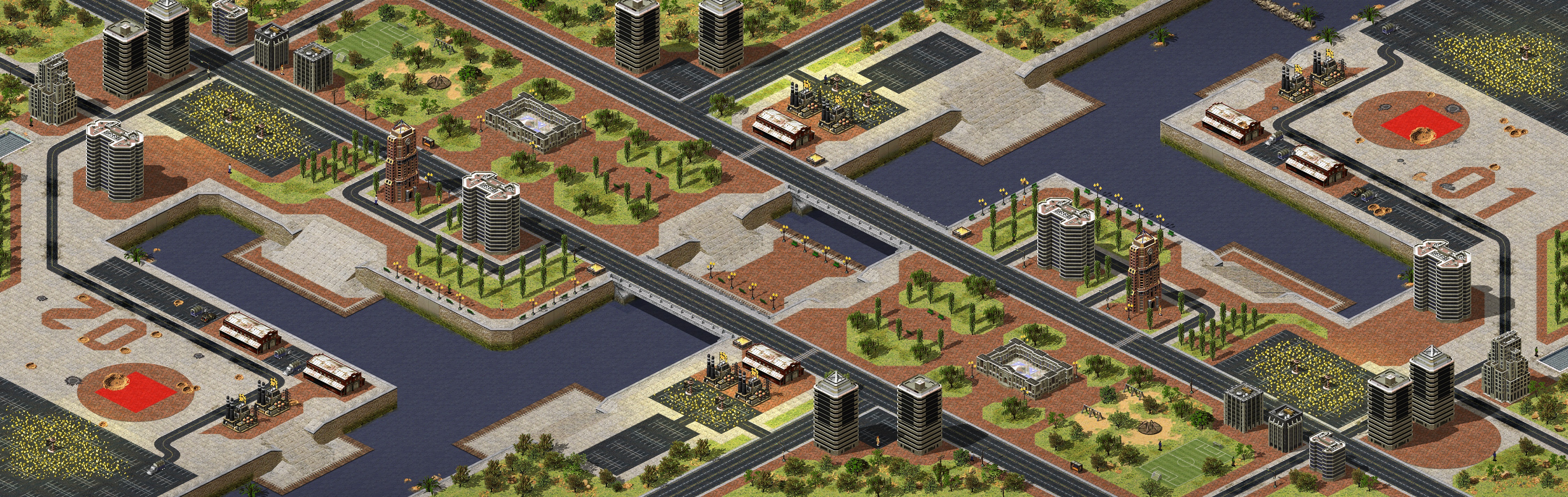 Rendered map: 新增益-战争园地