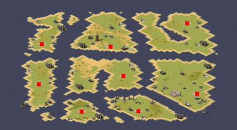 Rendered preview of Island Cluster Battle