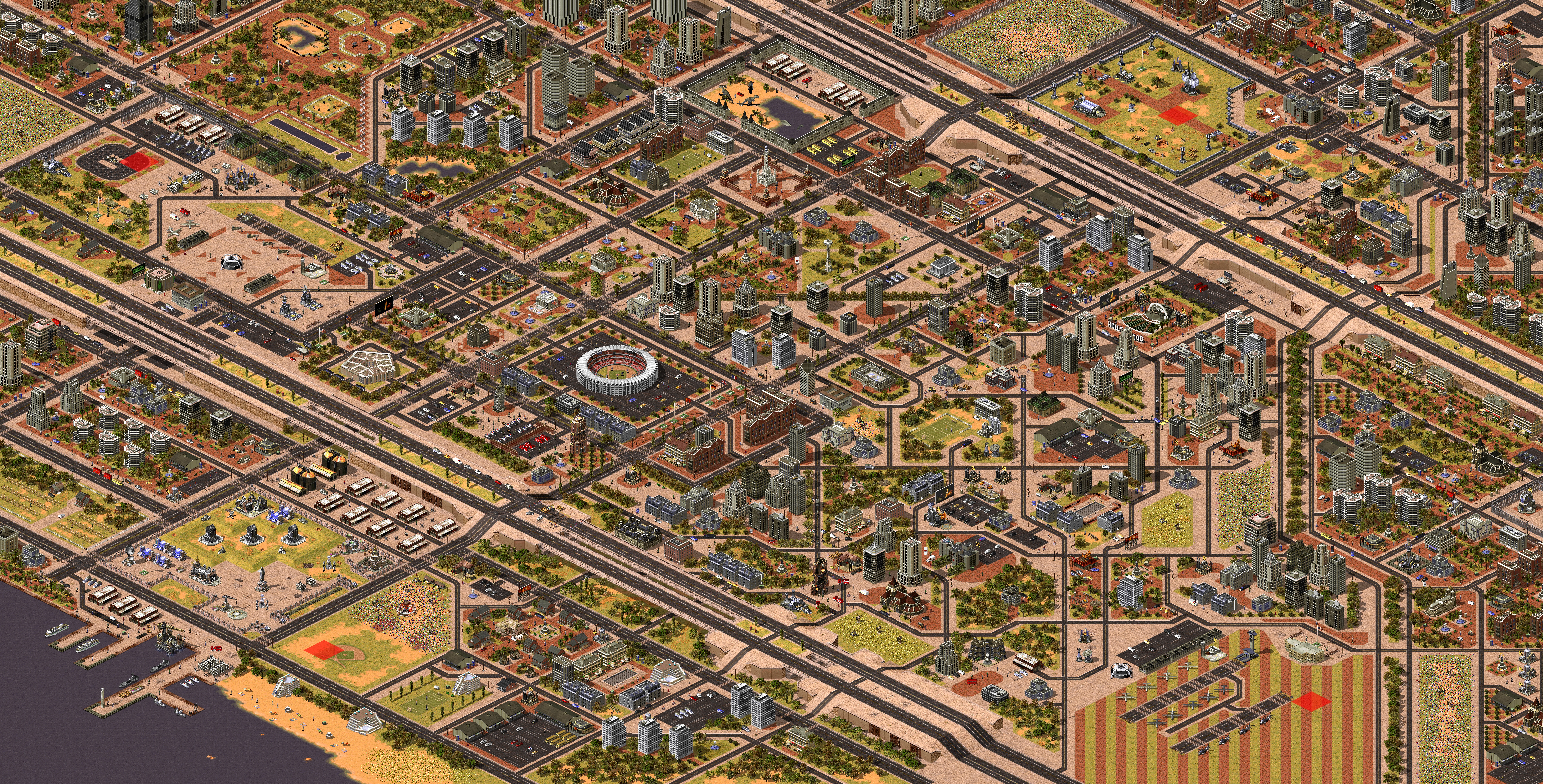 Rendered map: Big City