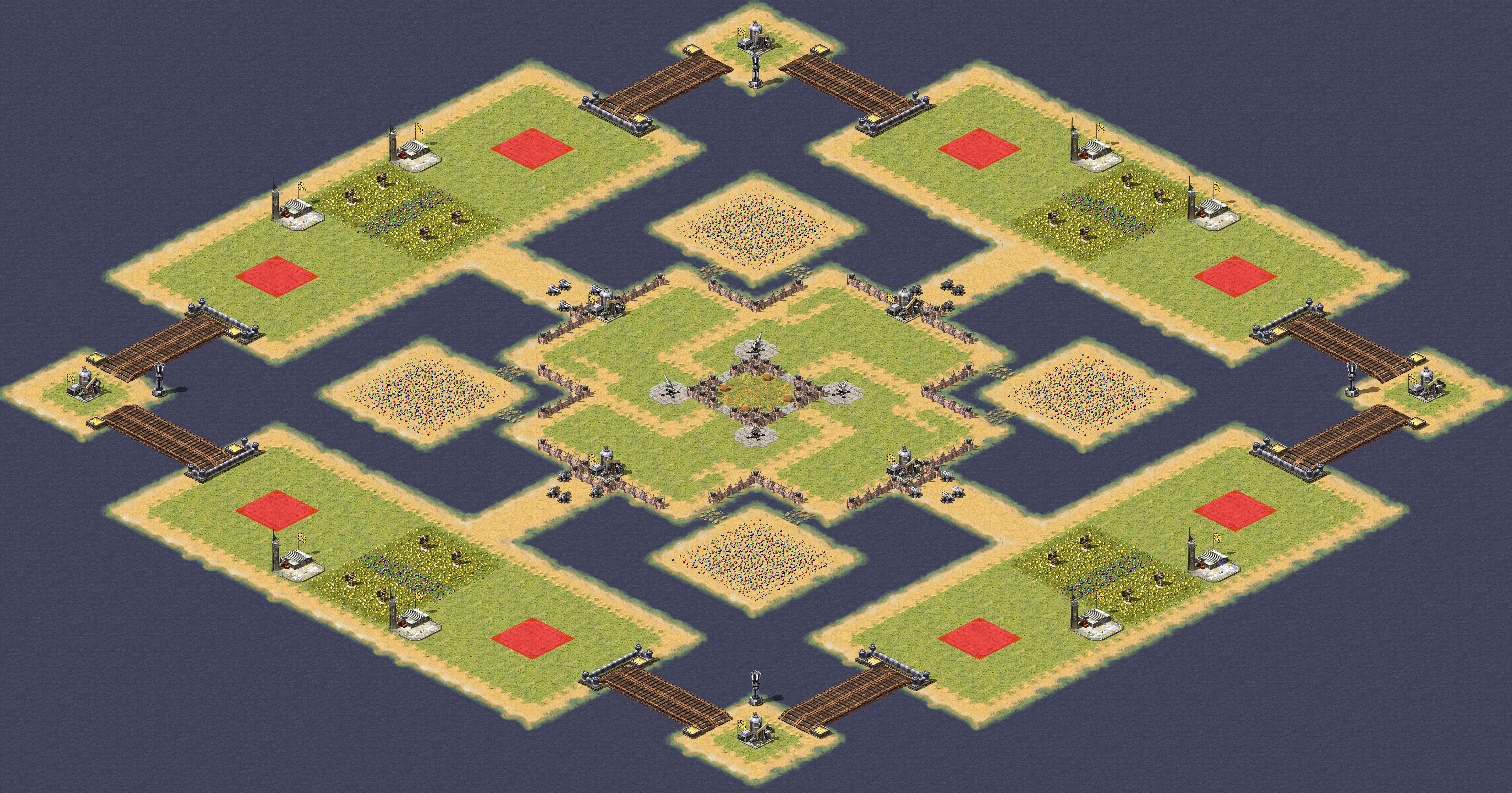 Rendered map: Sword Arena Balanced