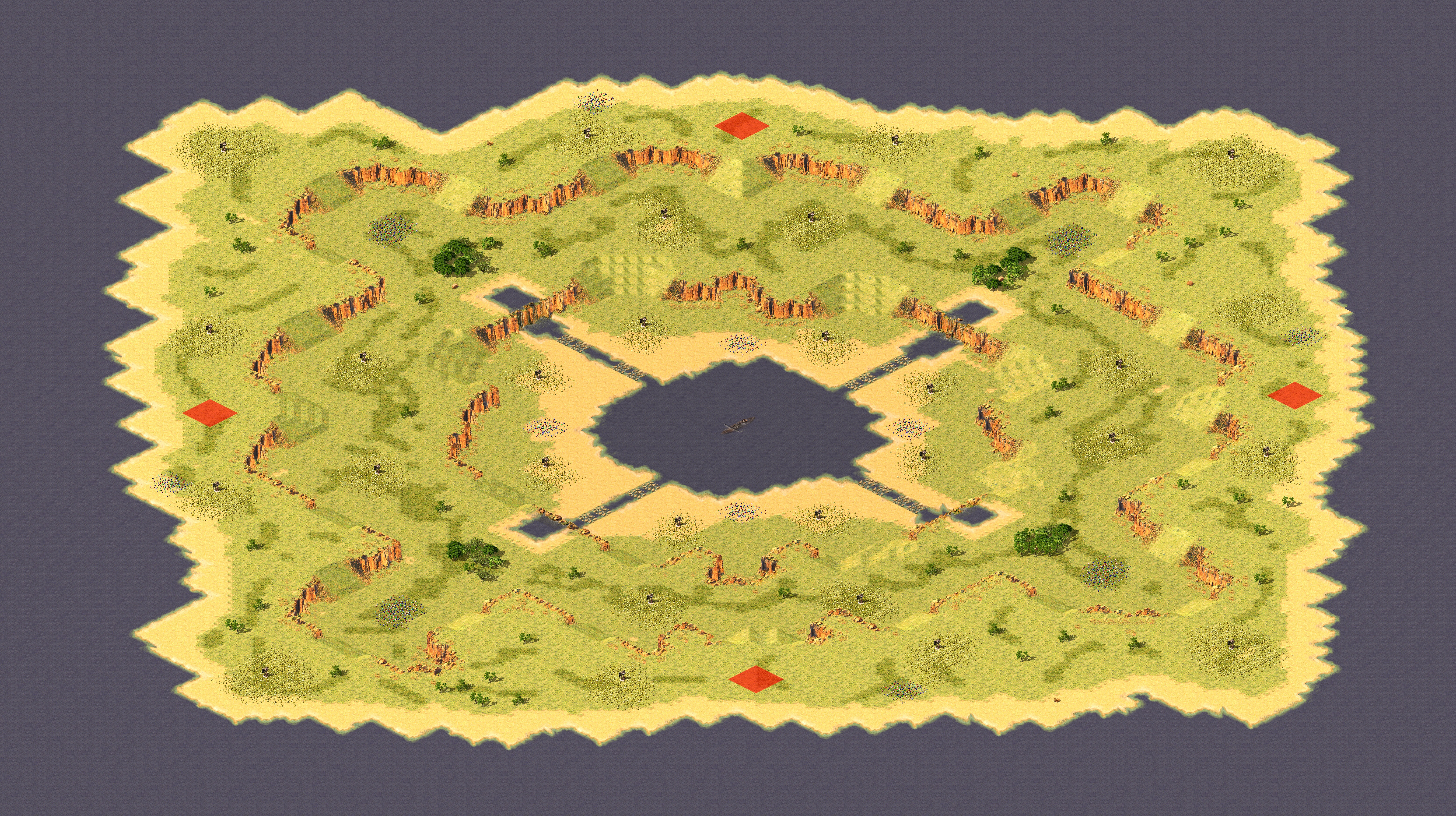Rendered map: Lake Isle Heart