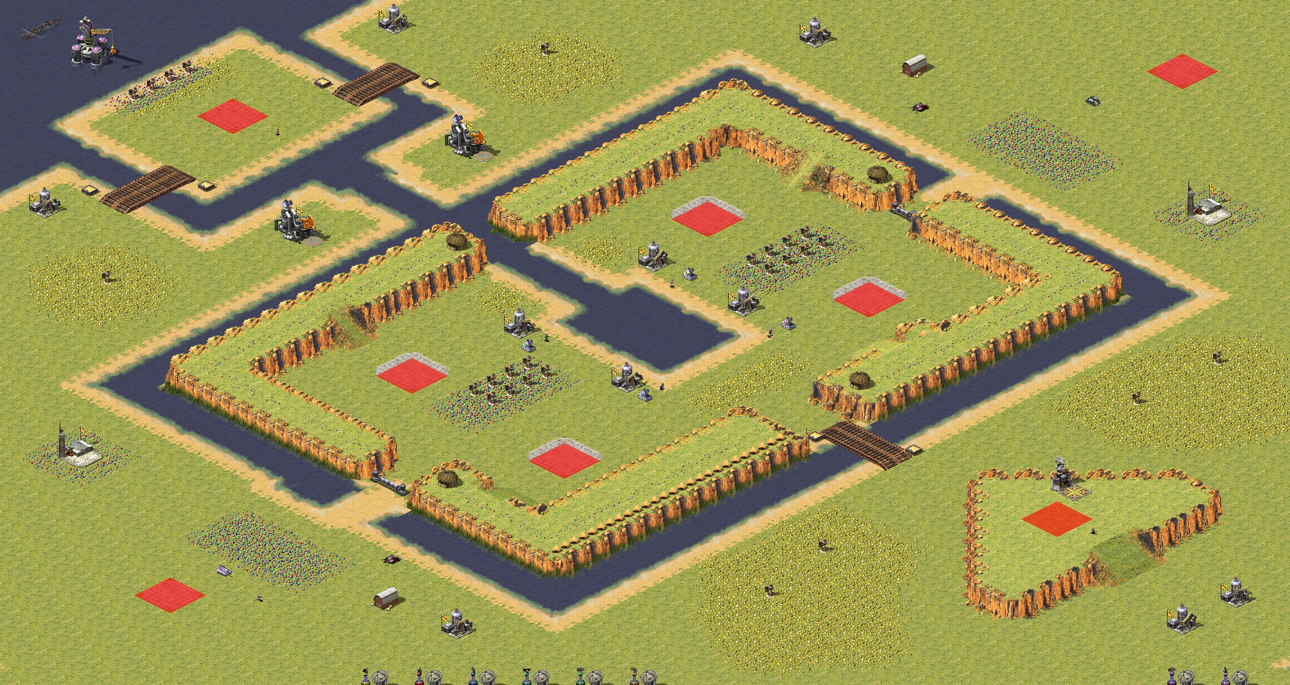 Rendered map: Different City 4v4