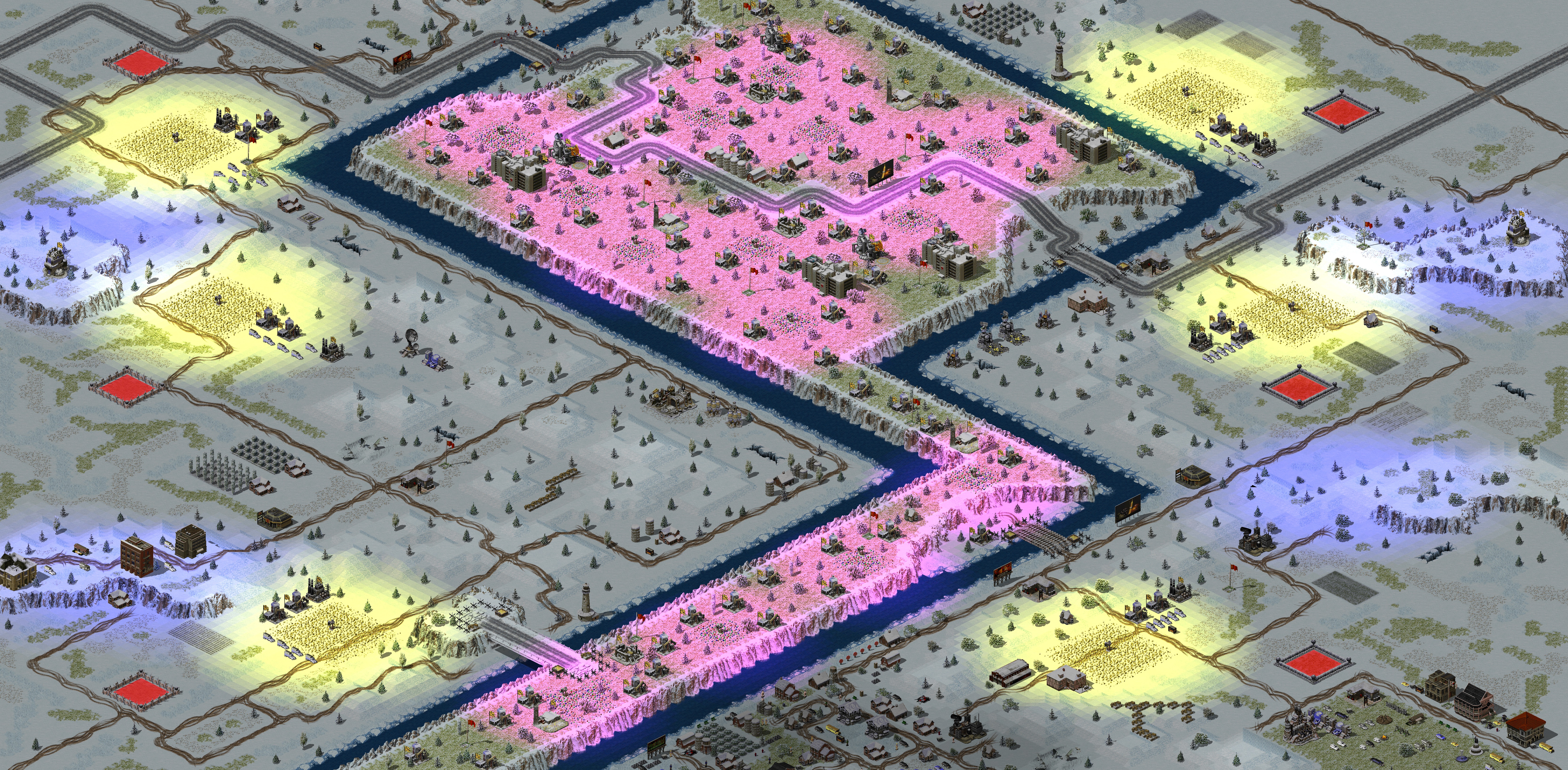 Rendered map: Caucasus Oil Field