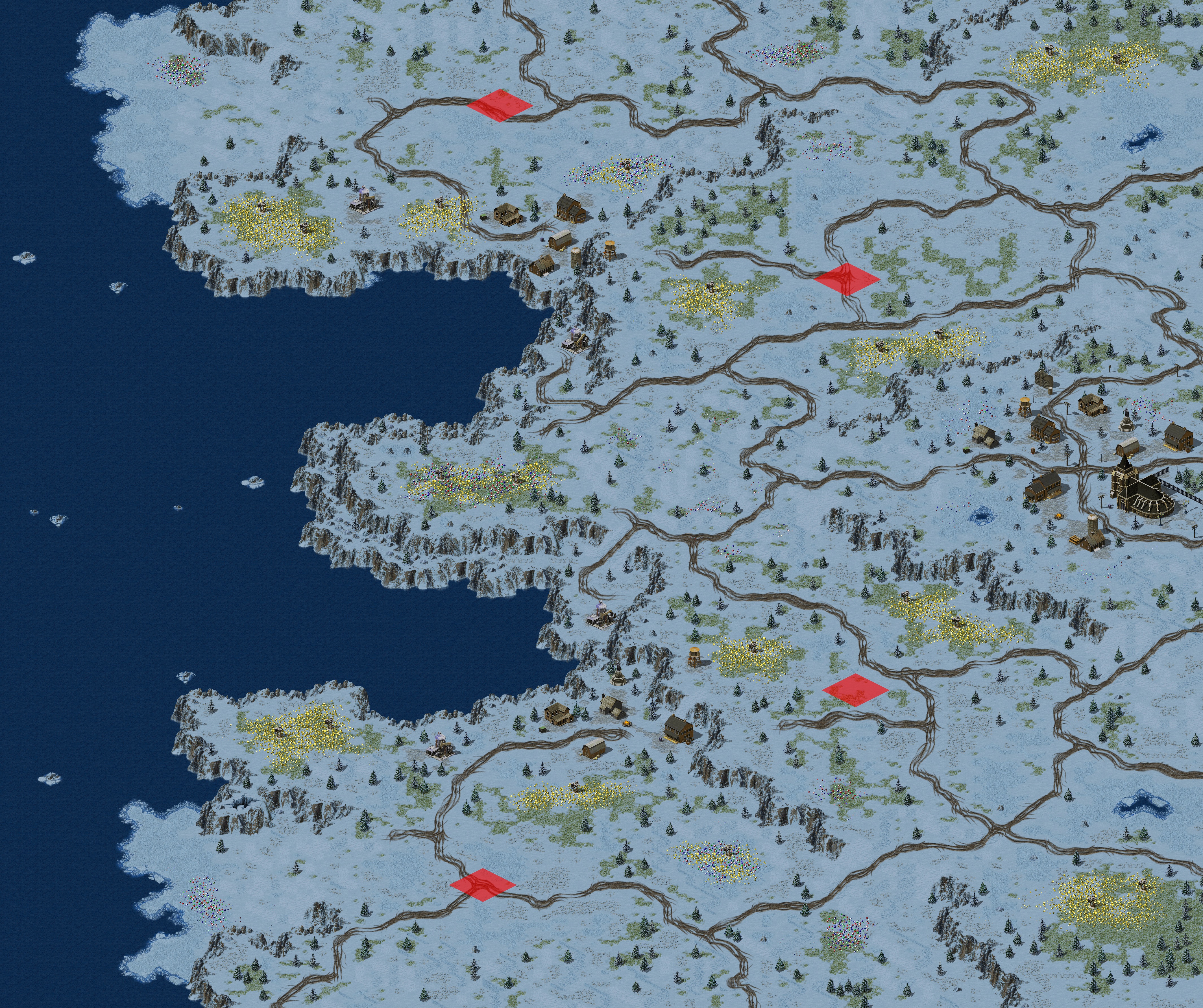 Rendered map: Fiordland